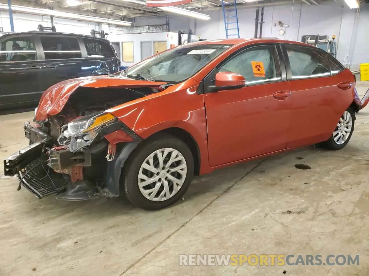 1 Photograph of a damaged car 5YFBURHE5KP906137 TOYOTA COROLLA 2019