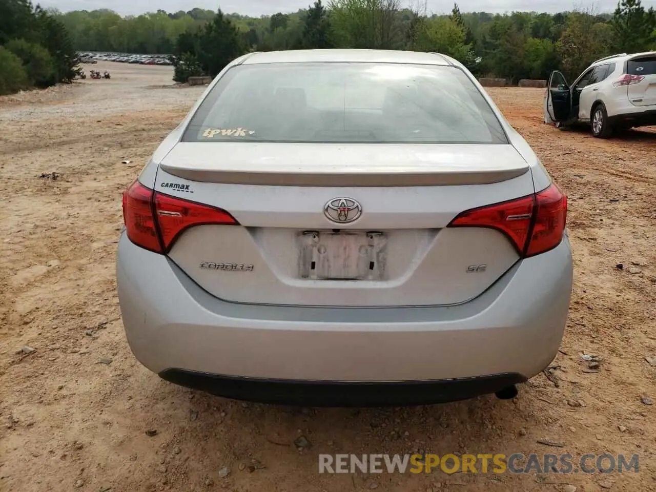 6 Photograph of a damaged car 5YFBURHE5KP910088 TOYOTA COROLLA 2019