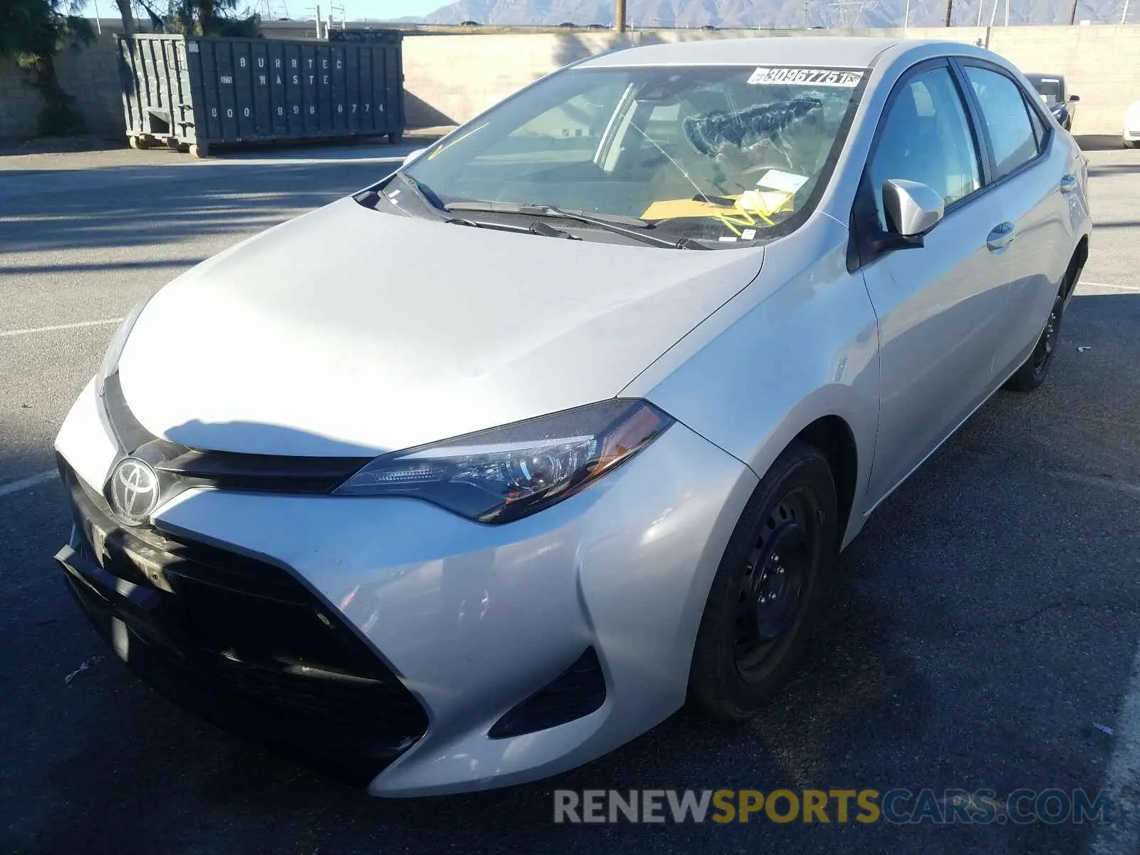 2 Фотография поврежденного автомобиля 5YFBURHE5KP910625 TOYOTA COROLLA 2019