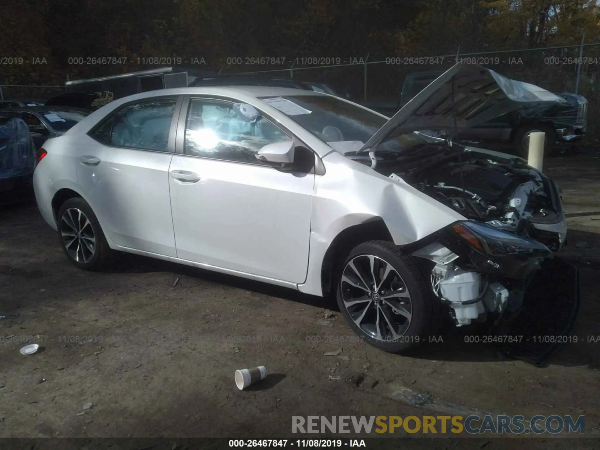1 Photograph of a damaged car 5YFBURHE5KP912908 TOYOTA COROLLA 2019