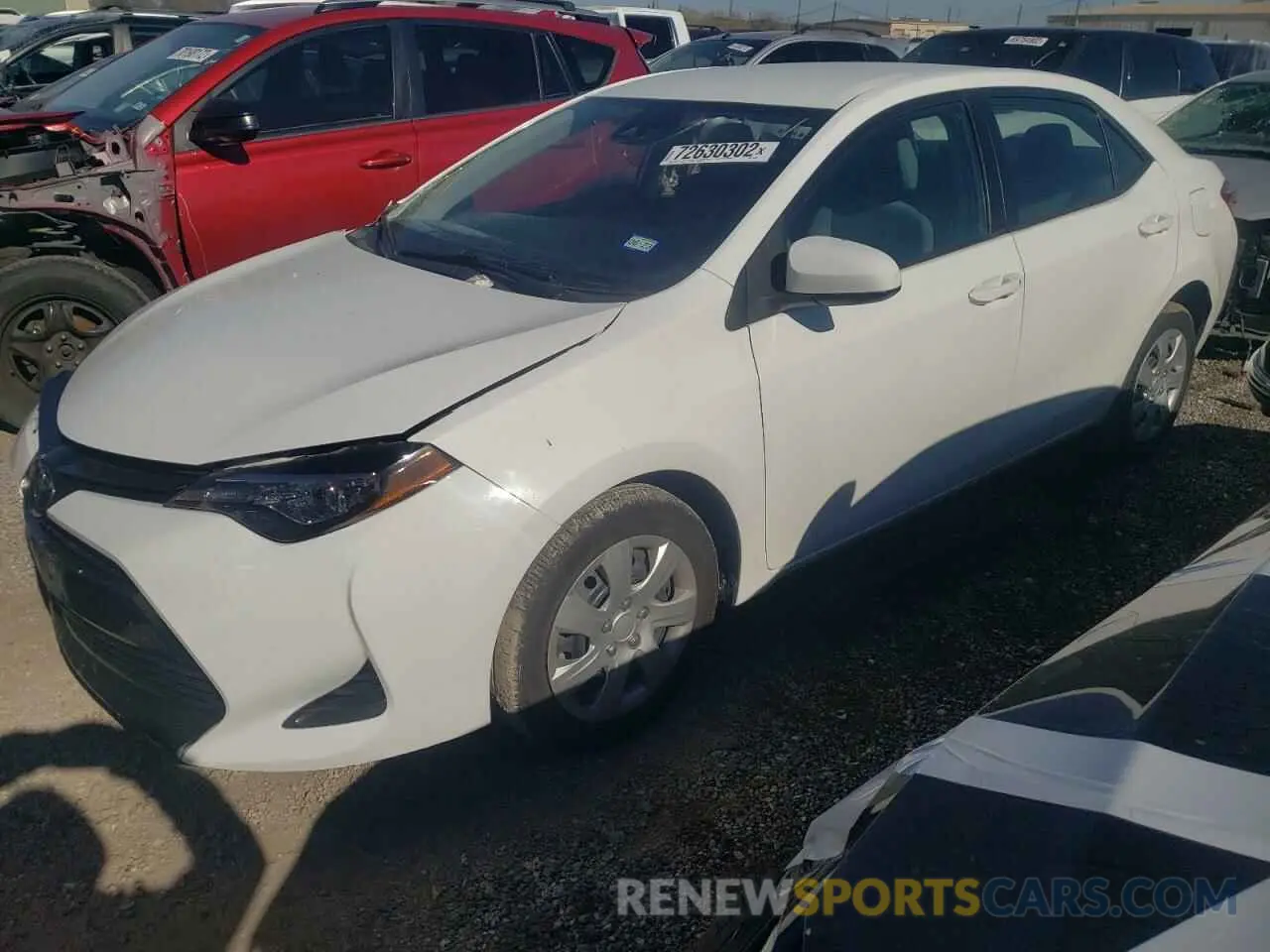 1 Photograph of a damaged car 5YFBURHE5KP913928 TOYOTA COROLLA 2019
