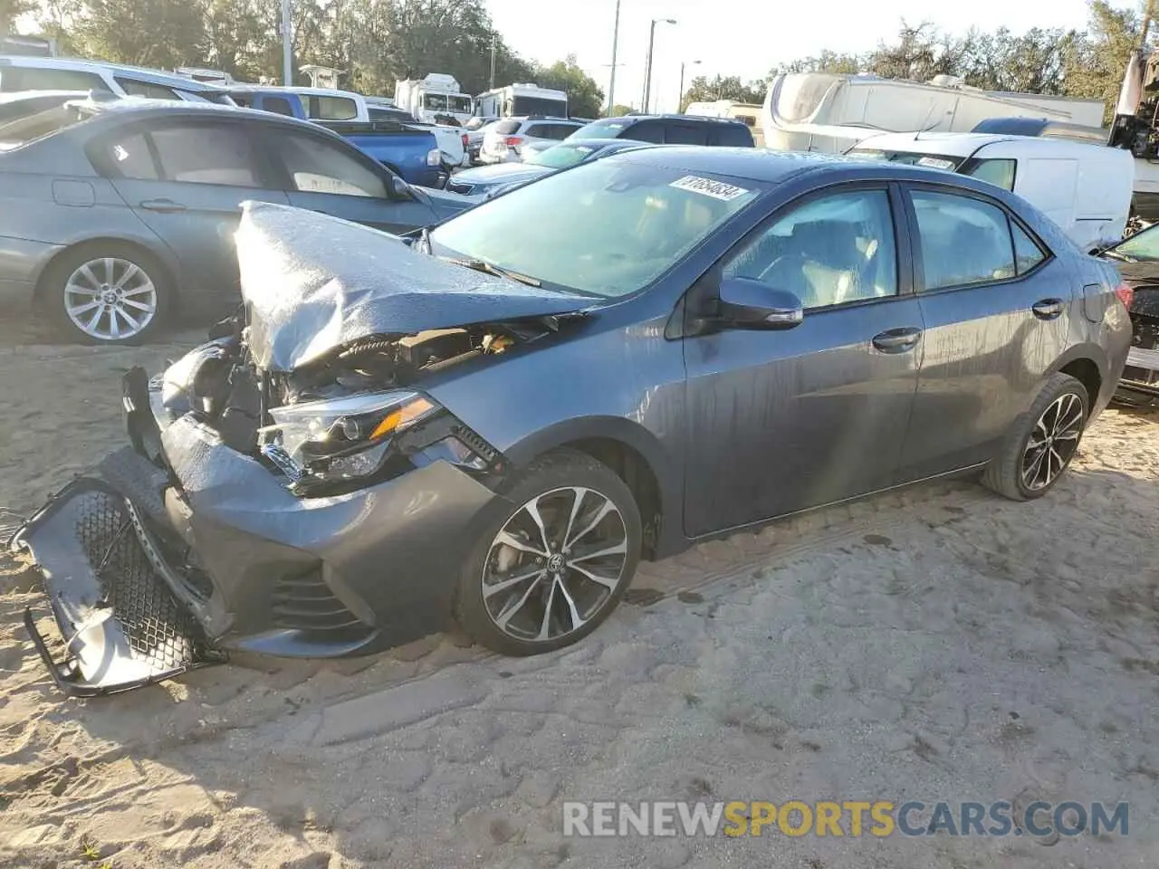1 Photograph of a damaged car 5YFBURHE5KP916778 TOYOTA COROLLA 2019
