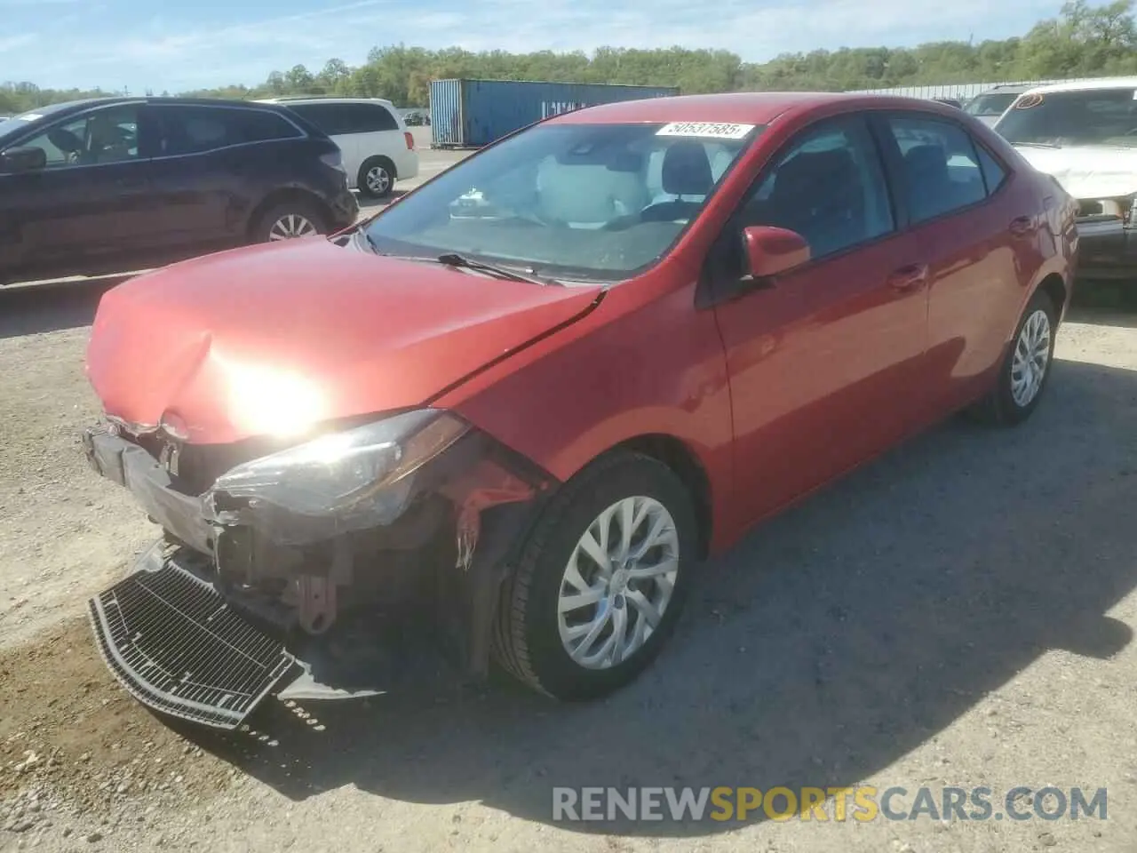 1 Фотография поврежденного автомобиля 5YFBURHE5KP927134 TOYOTA COROLLA 2019