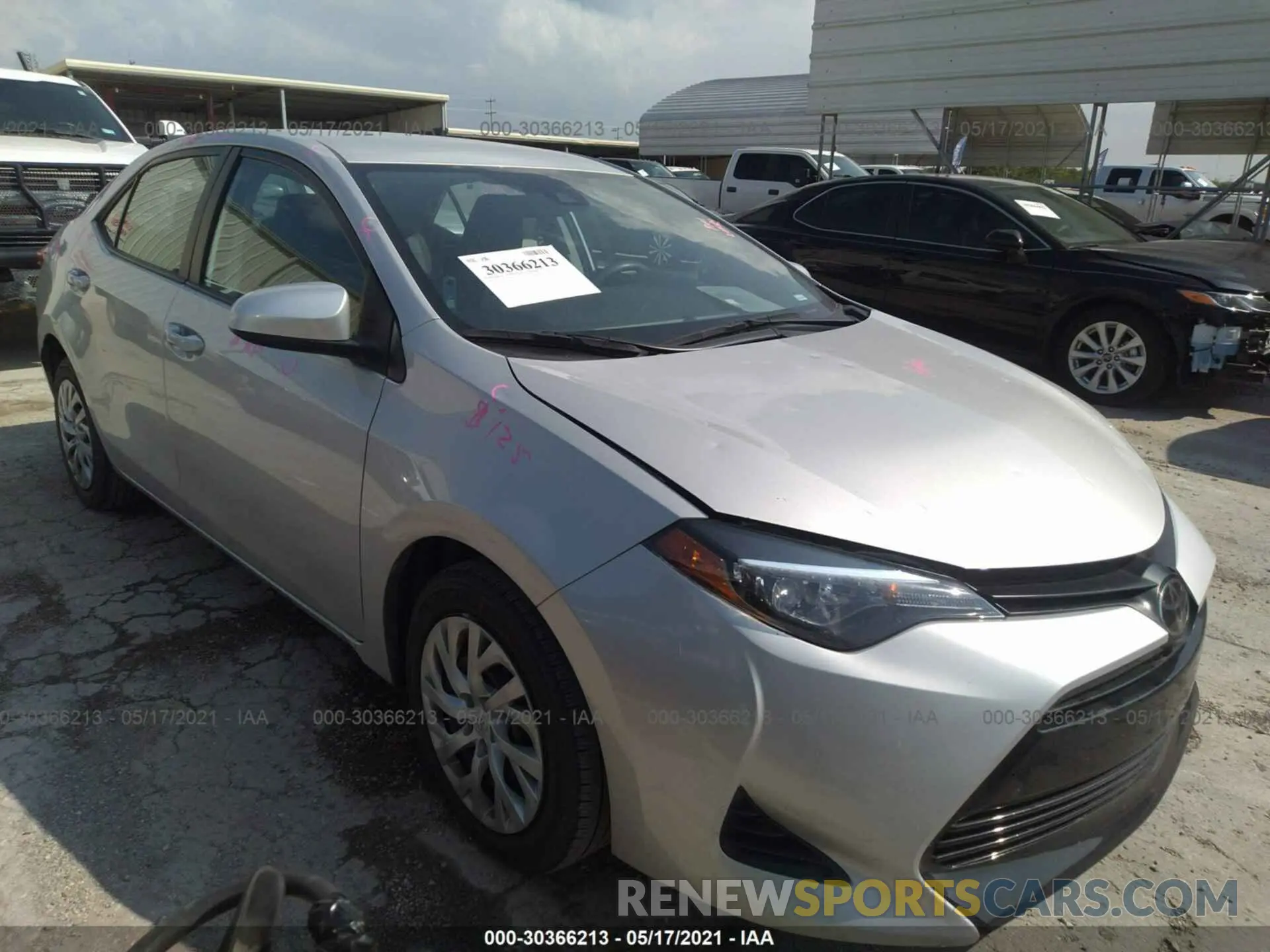 1 Photograph of a damaged car 5YFBURHE5KP937856 TOYOTA COROLLA 2019