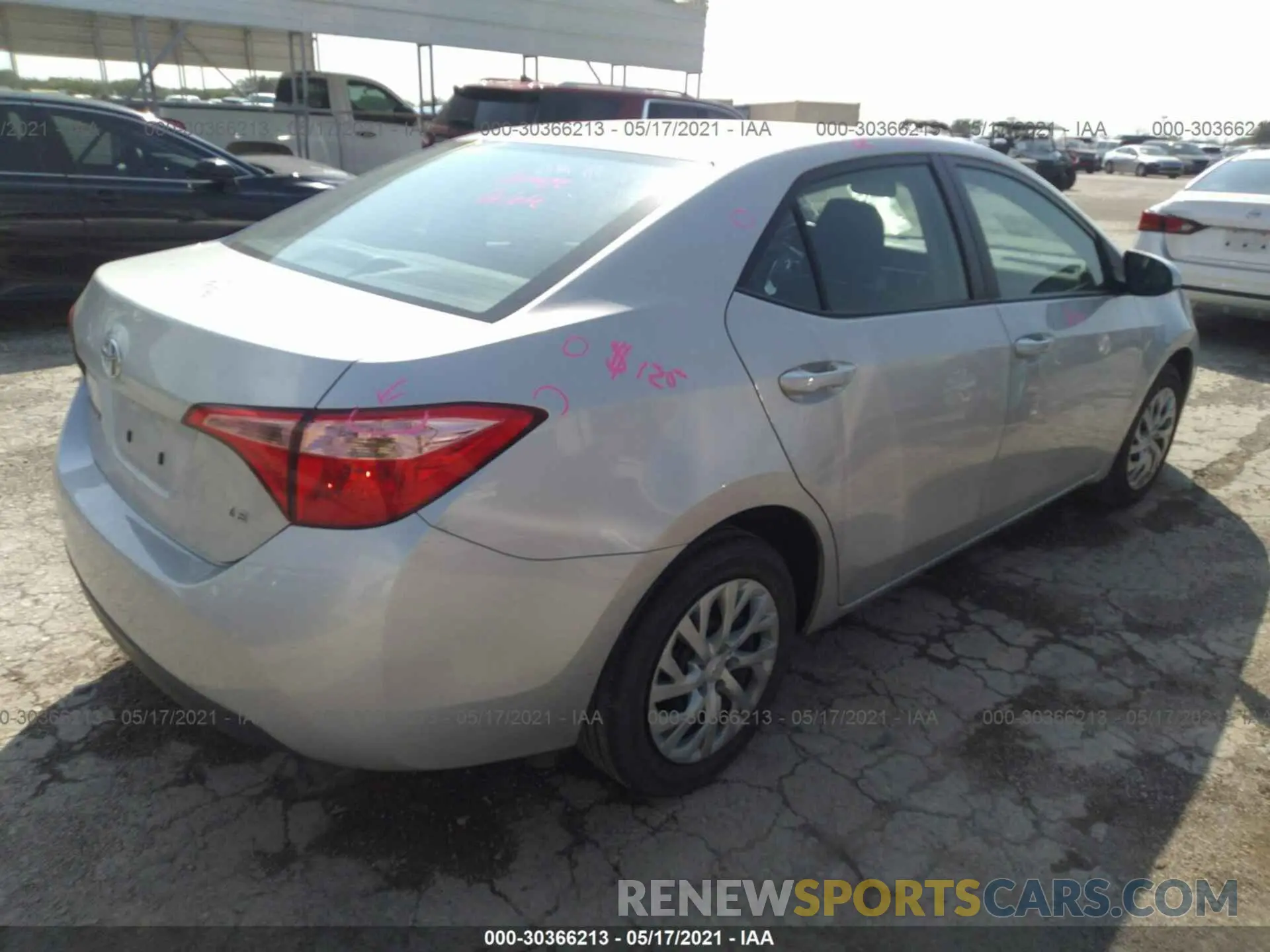 4 Photograph of a damaged car 5YFBURHE5KP937856 TOYOTA COROLLA 2019