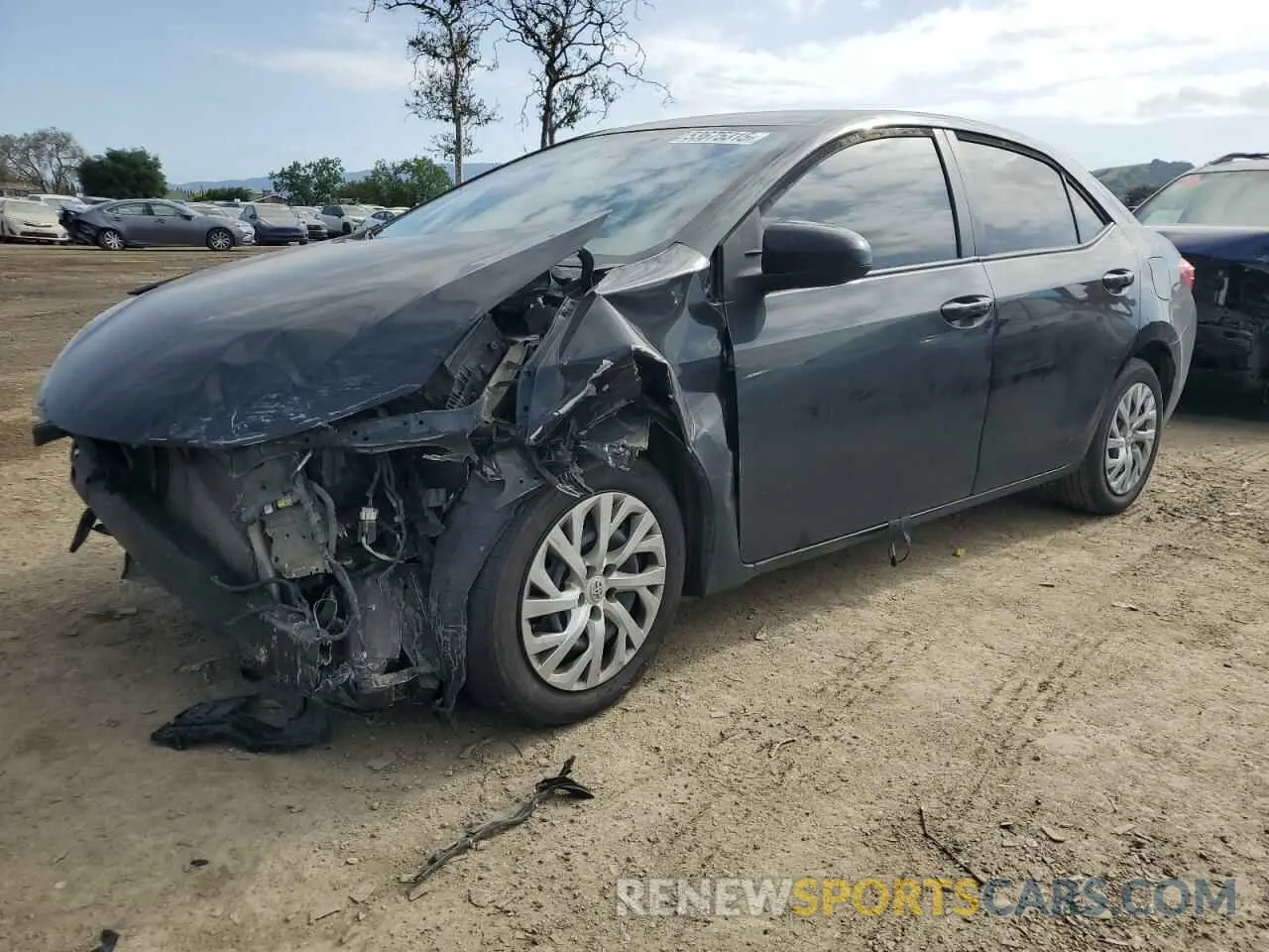 1 Photograph of a damaged car 5YFBURHE5KP940465 TOYOTA COROLLA 2019