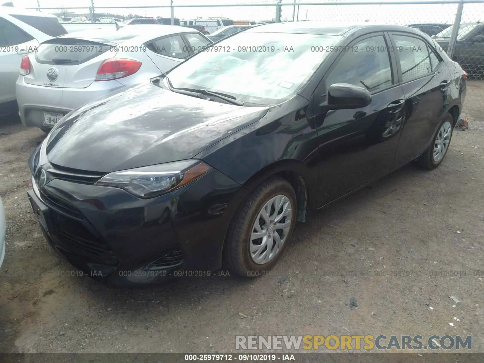2 Photograph of a damaged car 5YFBURHE6KP861662 TOYOTA COROLLA 2019