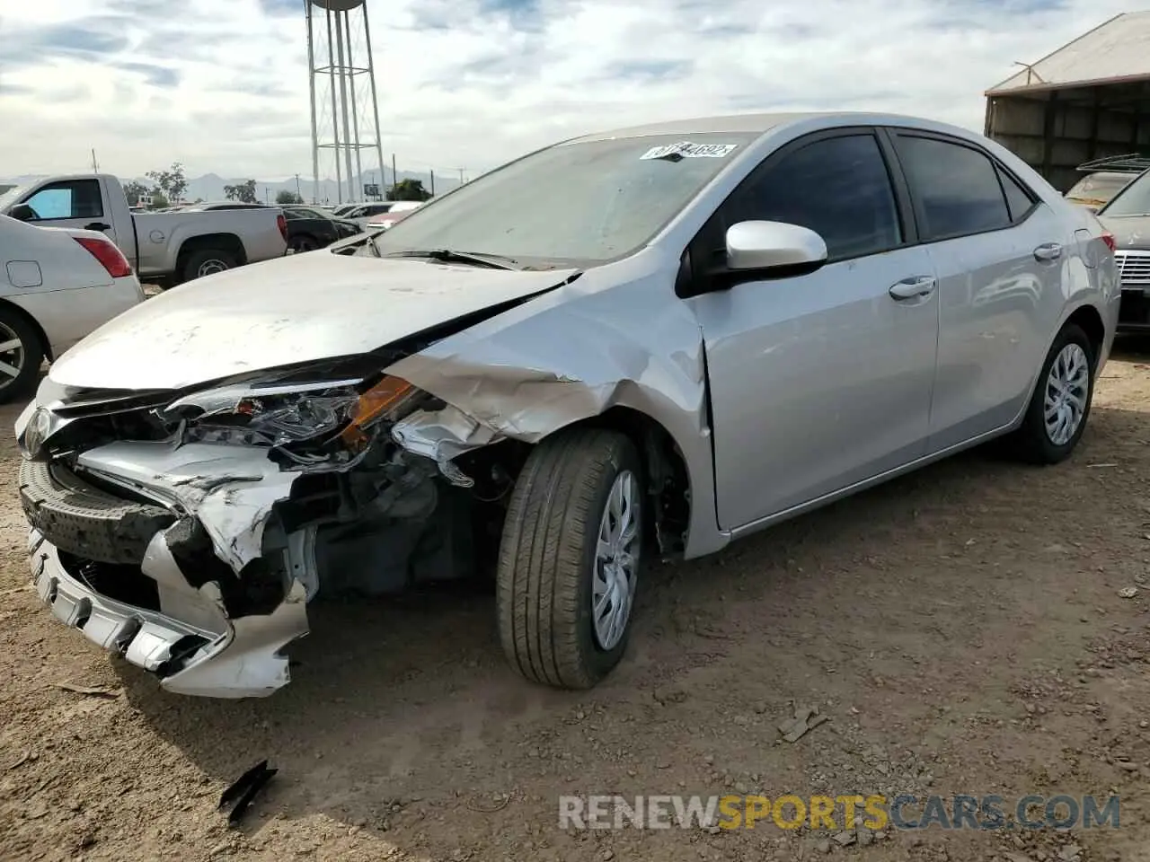 1 Photograph of a damaged car 5YFBURHE6KP866604 TOYOTA COROLLA 2019