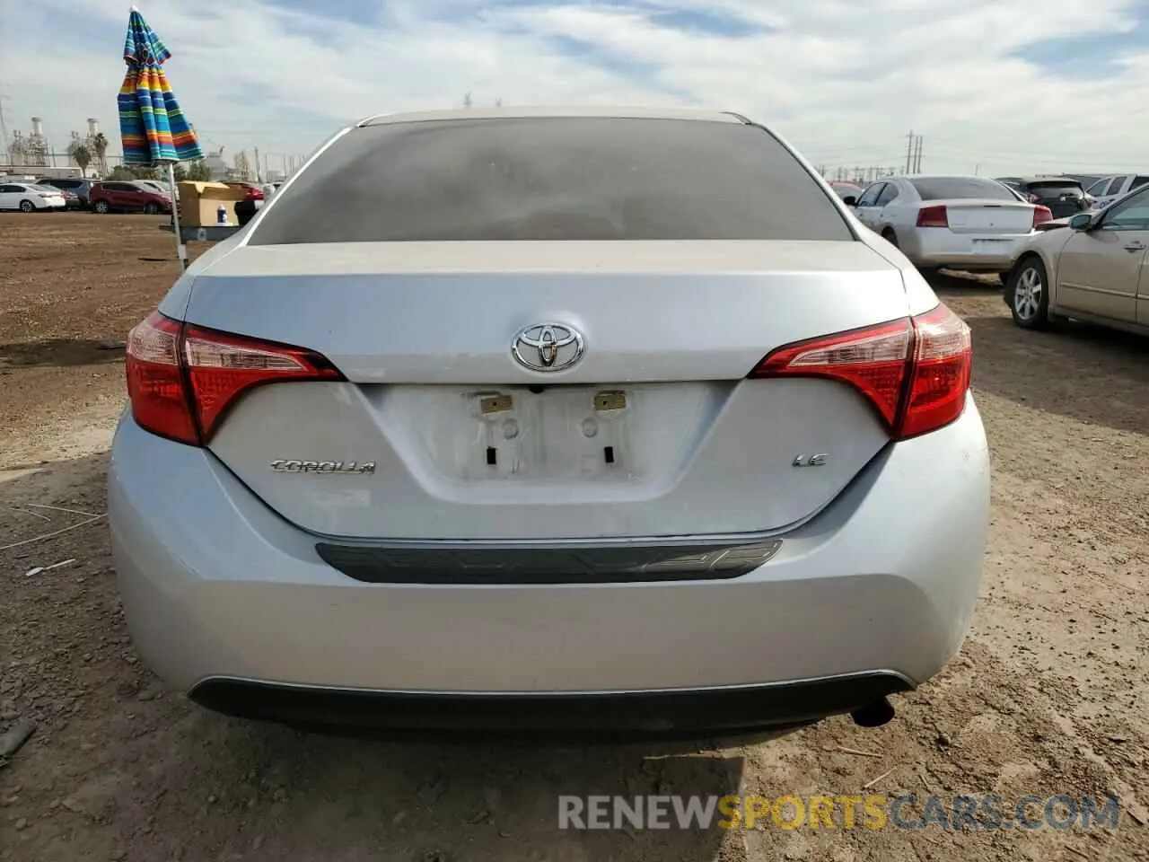 6 Photograph of a damaged car 5YFBURHE6KP866604 TOYOTA COROLLA 2019