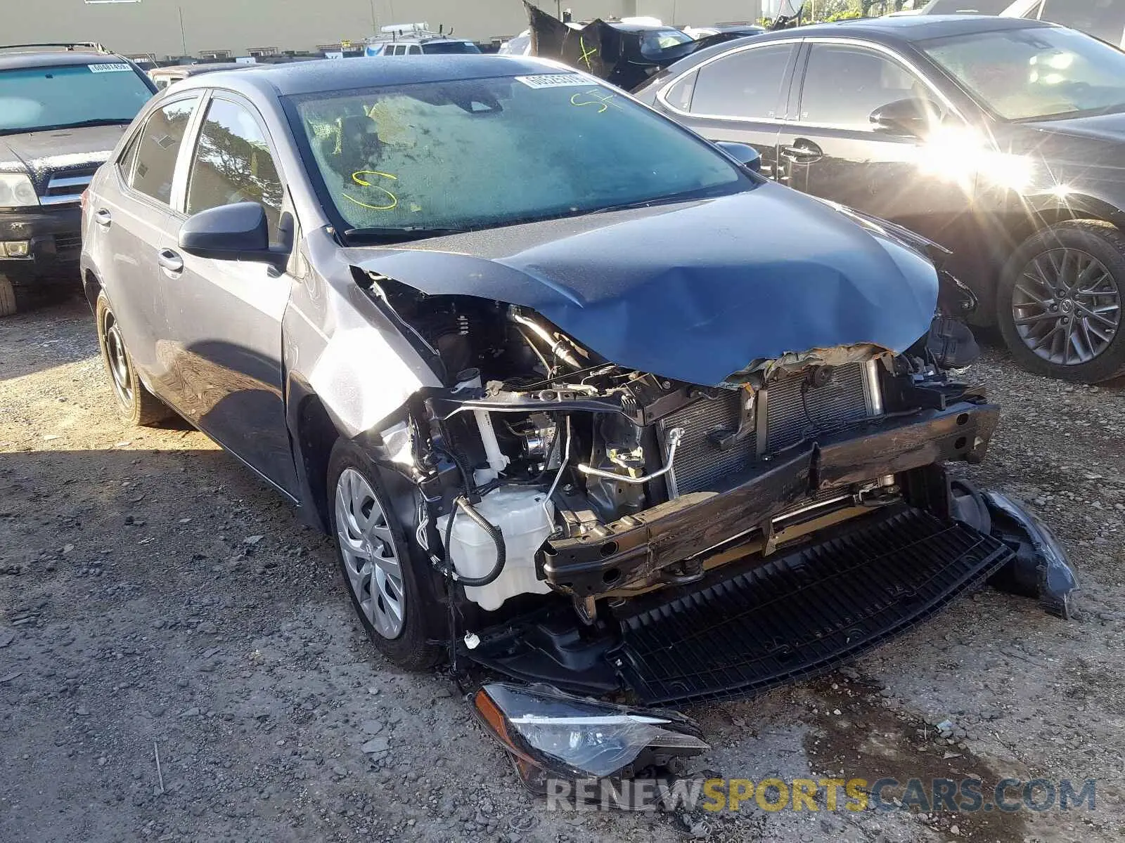 1 Photograph of a damaged car 5YFBURHE6KP869177 TOYOTA COROLLA 2019