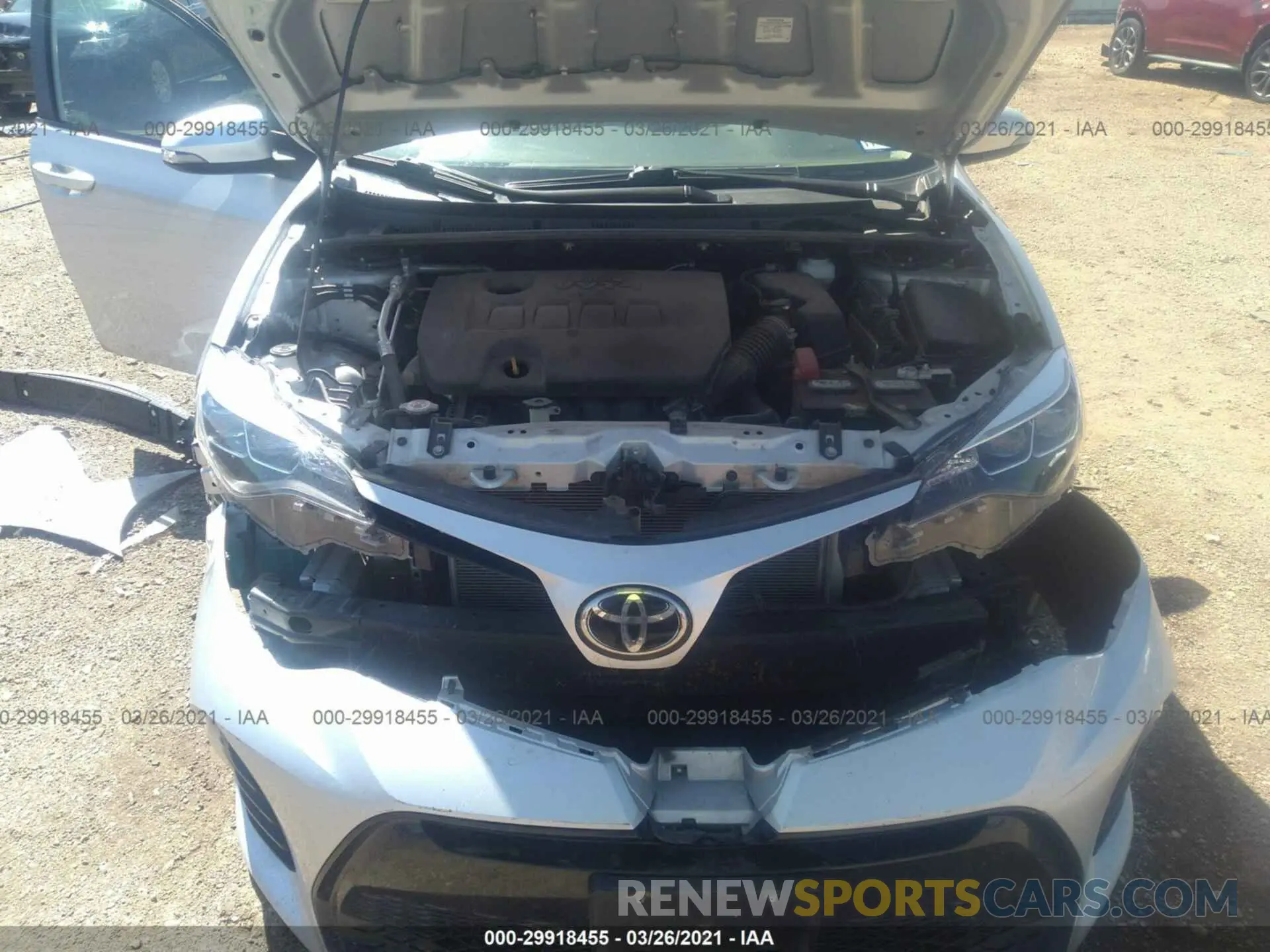 10 Photograph of a damaged car 5YFBURHE6KP870586 TOYOTA COROLLA 2019