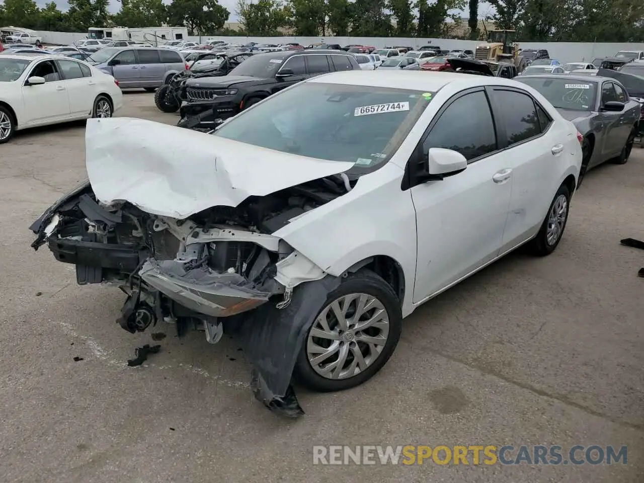 1 Photograph of a damaged car 5YFBURHE6KP872662 TOYOTA COROLLA 2019
