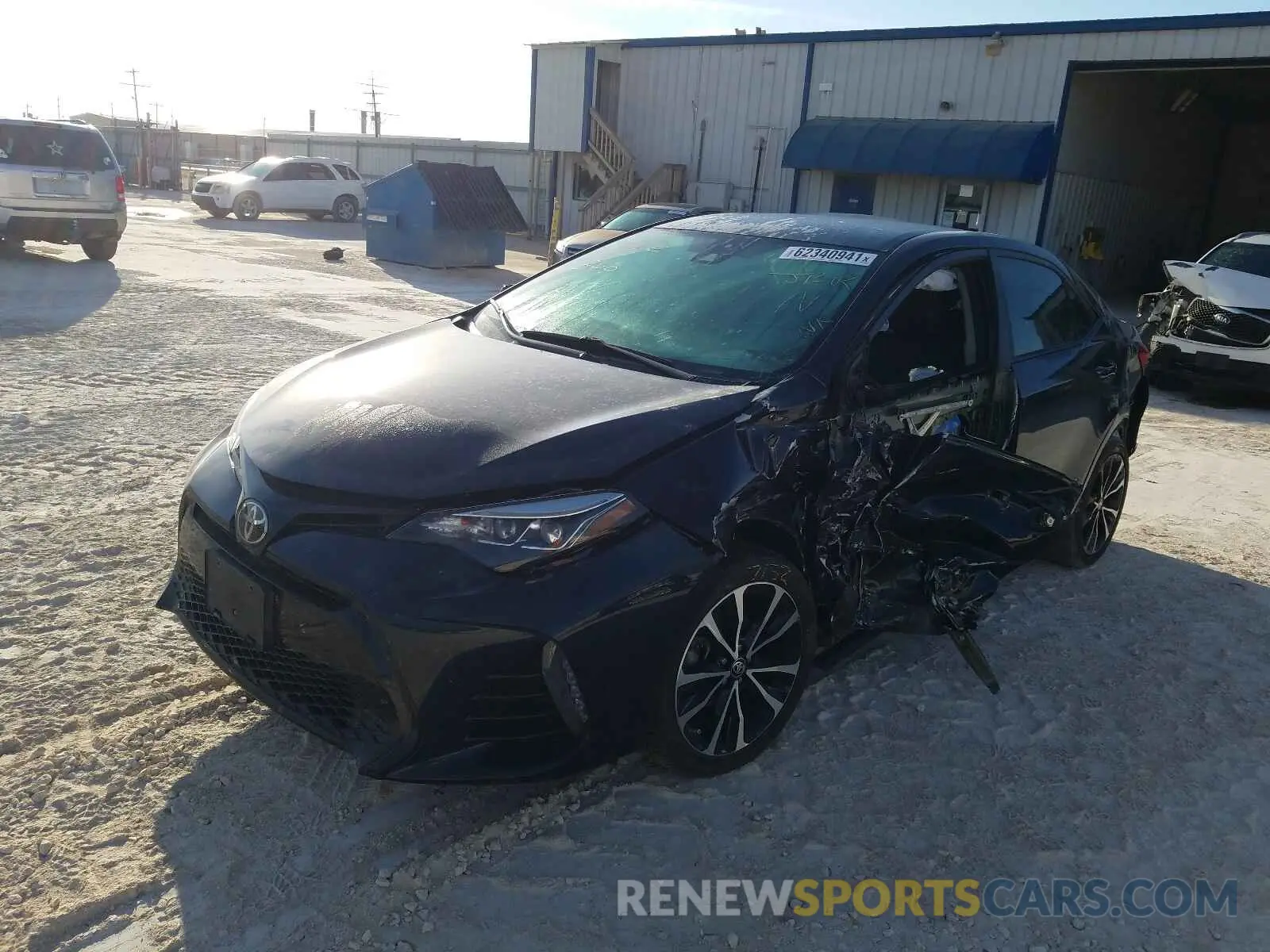 2 Photograph of a damaged car 5YFBURHE6KP874685 TOYOTA COROLLA 2019
