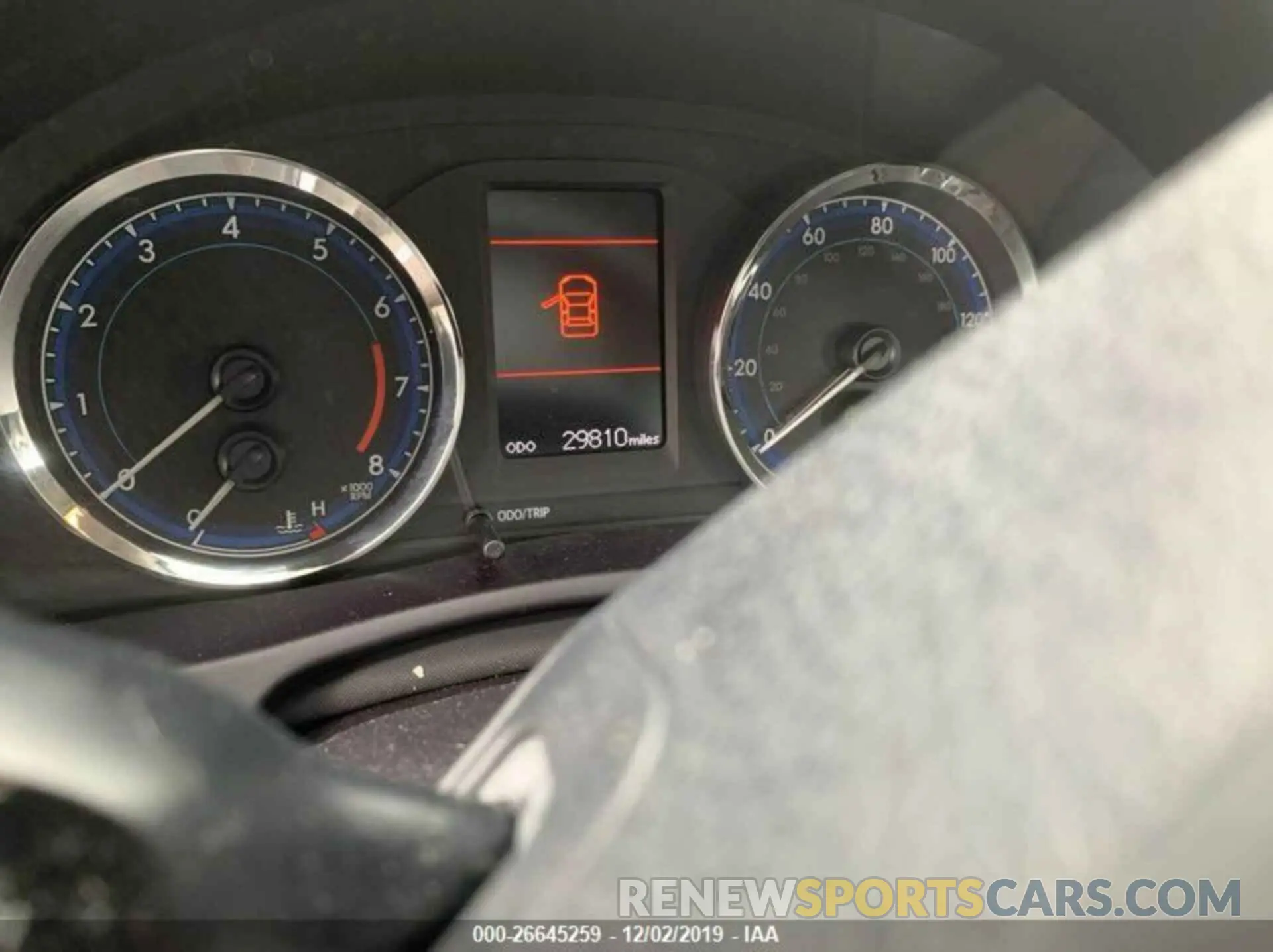 2 Photograph of a damaged car 5YFBURHE6KP877554 TOYOTA COROLLA 2019