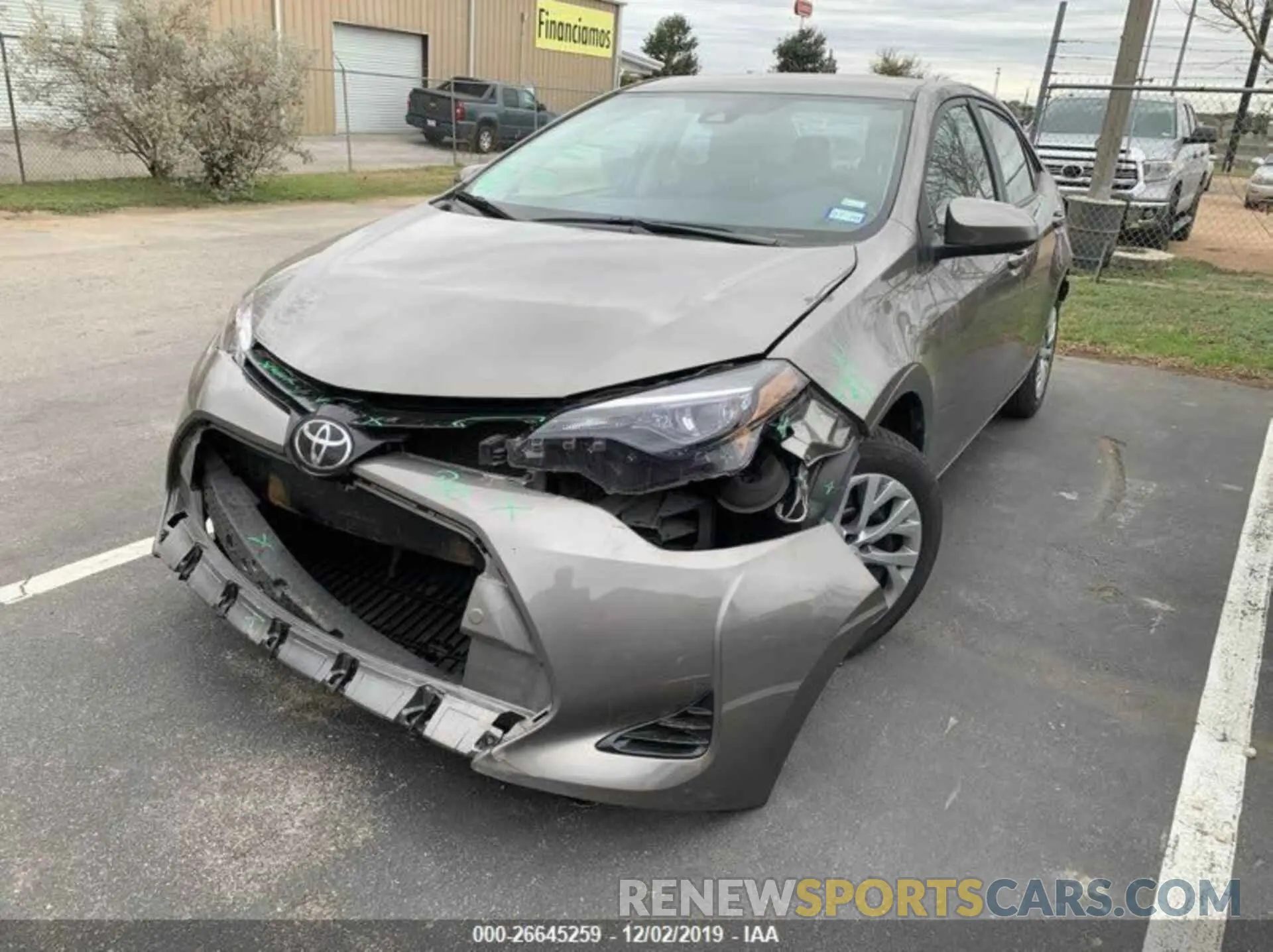 7 Photograph of a damaged car 5YFBURHE6KP877554 TOYOTA COROLLA 2019