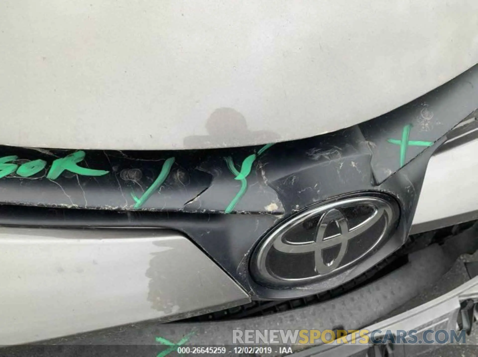 9 Photograph of a damaged car 5YFBURHE6KP877554 TOYOTA COROLLA 2019