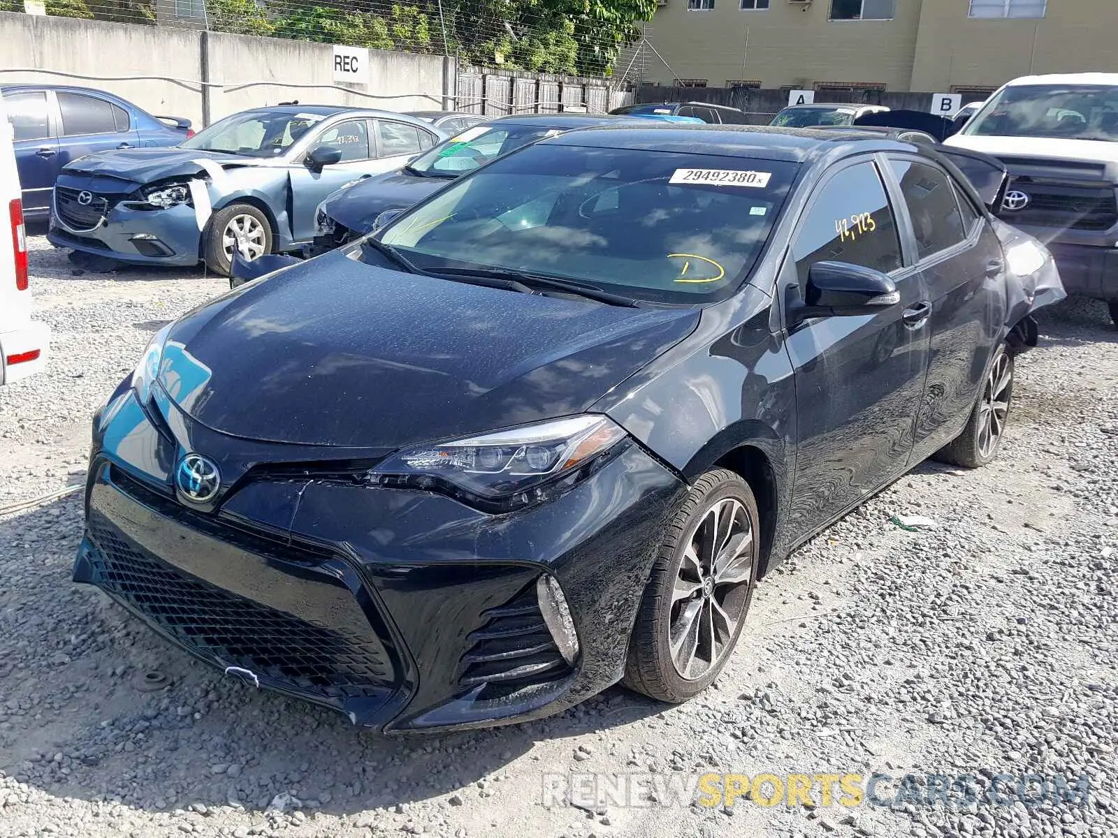 2 Photograph of a damaged car 5YFBURHE6KP880650 TOYOTA COROLLA 2019