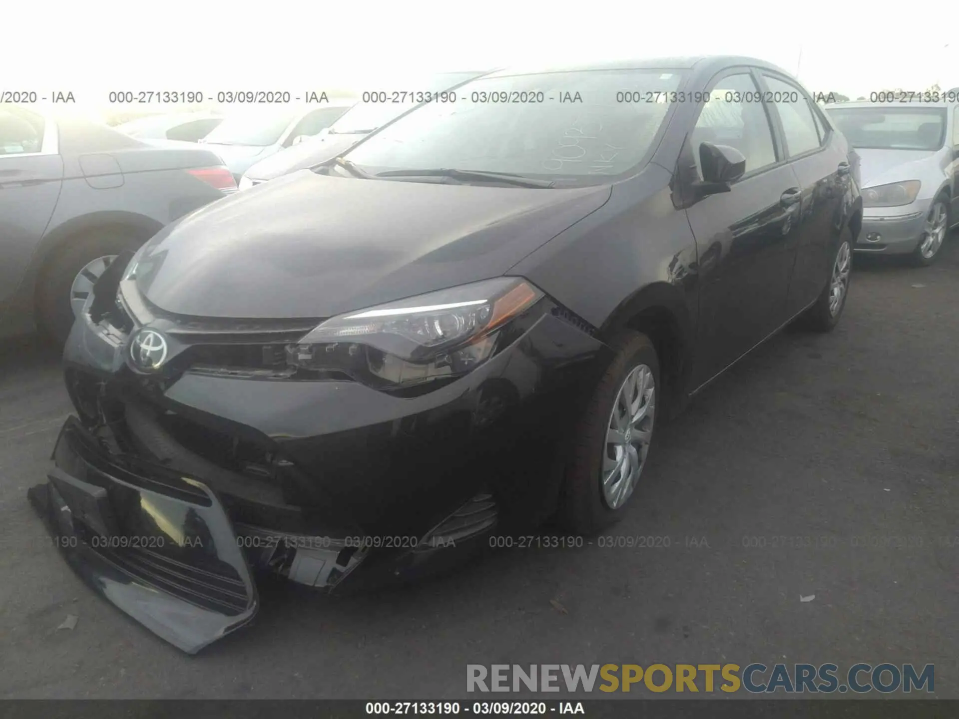 2 Photograph of a damaged car 5YFBURHE6KP909371 TOYOTA COROLLA 2019