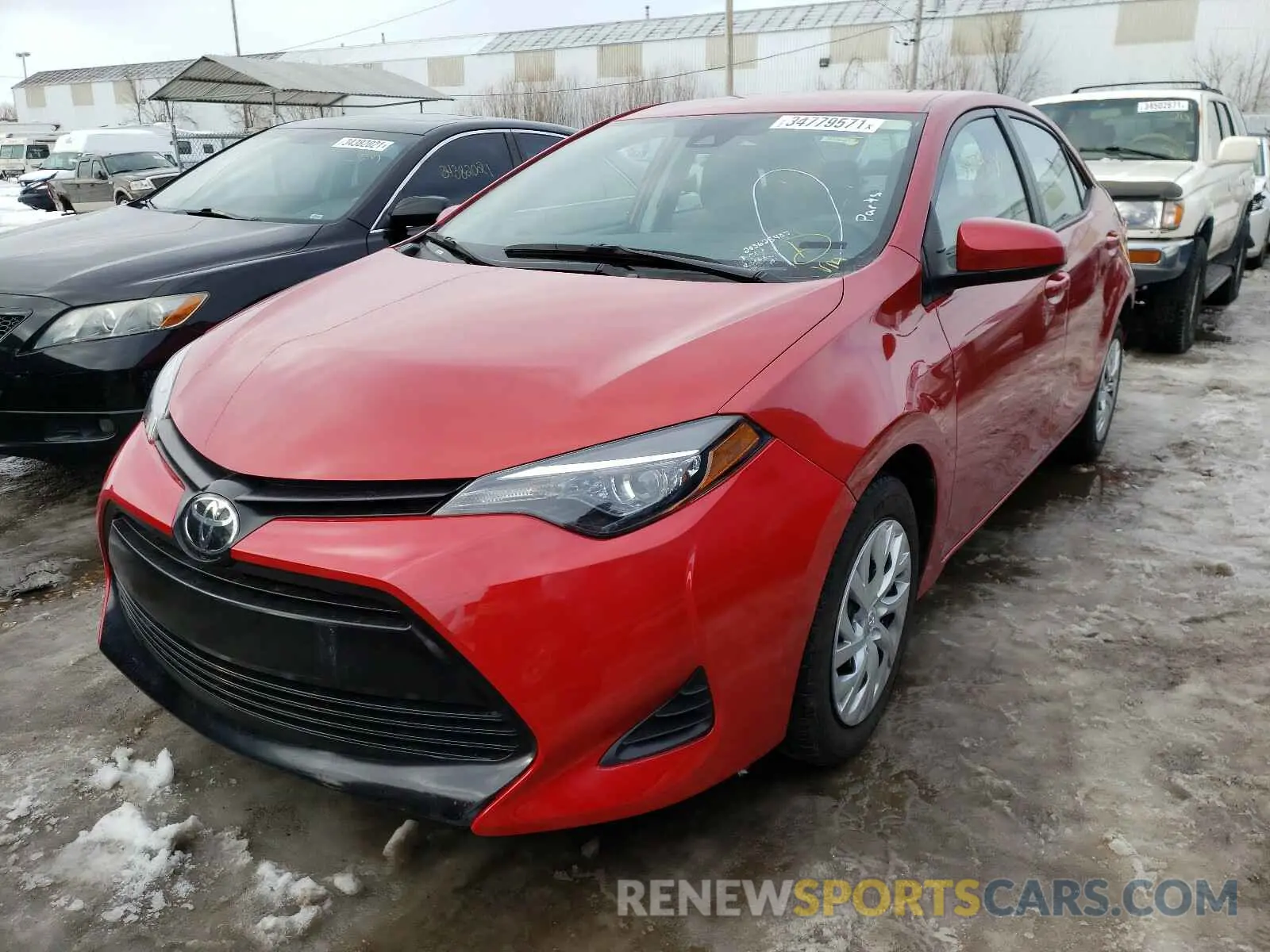 2 Photograph of a damaged car 5YFBURHE6KP917521 TOYOTA COROLLA 2019