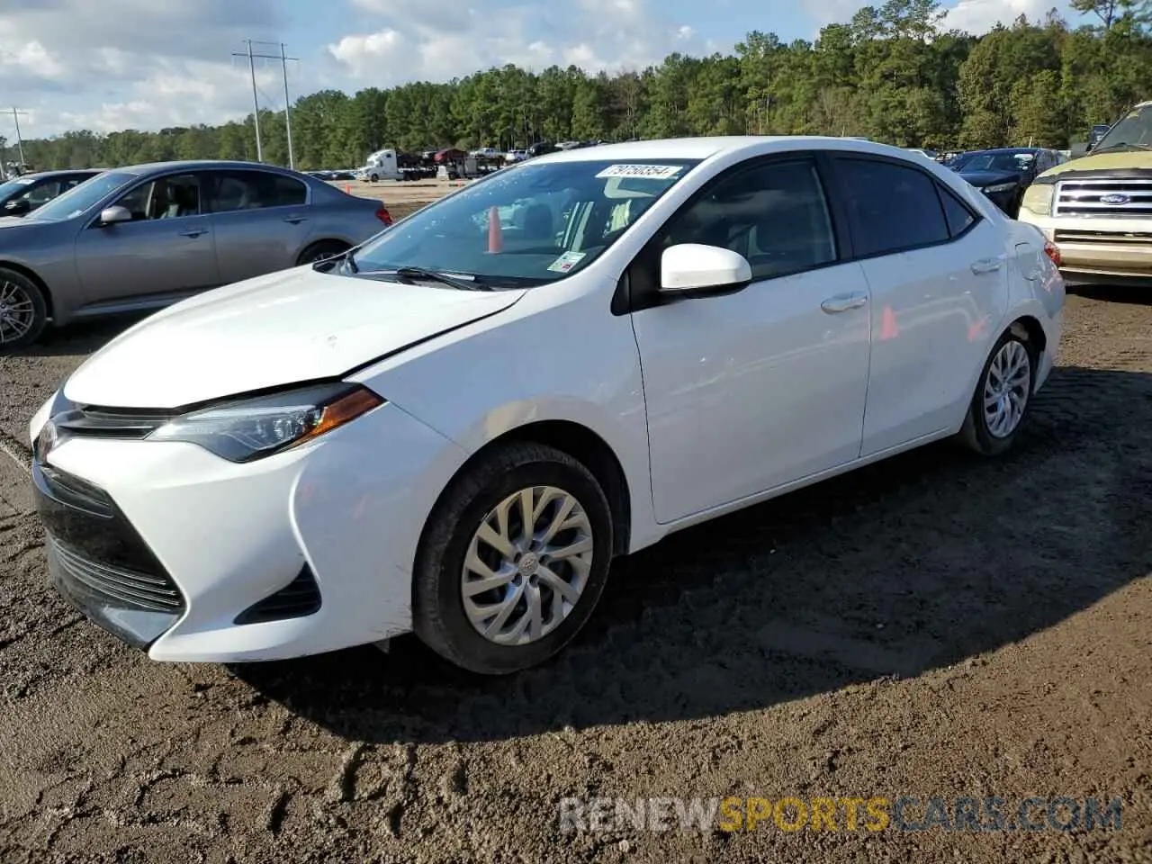 1 Photograph of a damaged car 5YFBURHE6KP922217 TOYOTA COROLLA 2019