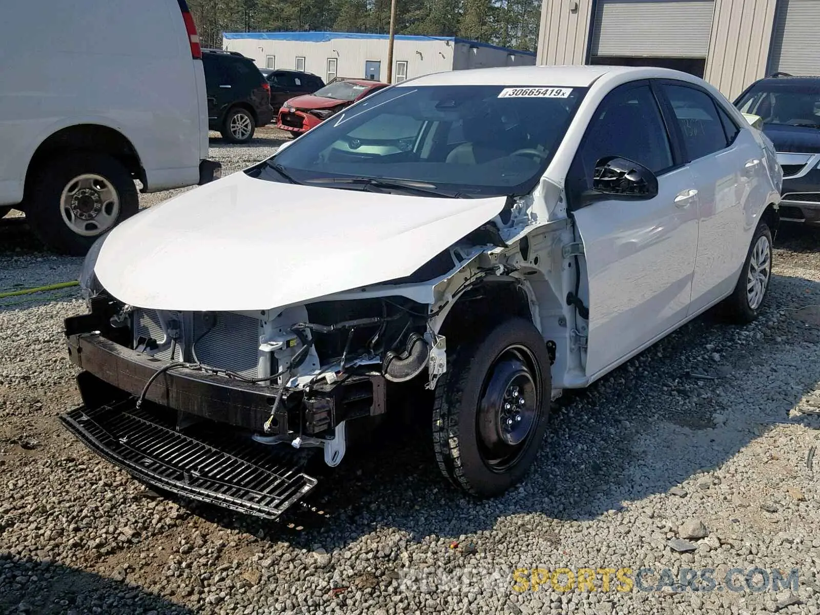 2 Photograph of a damaged car 5YFBURHE6KP924355 TOYOTA COROLLA 2019
