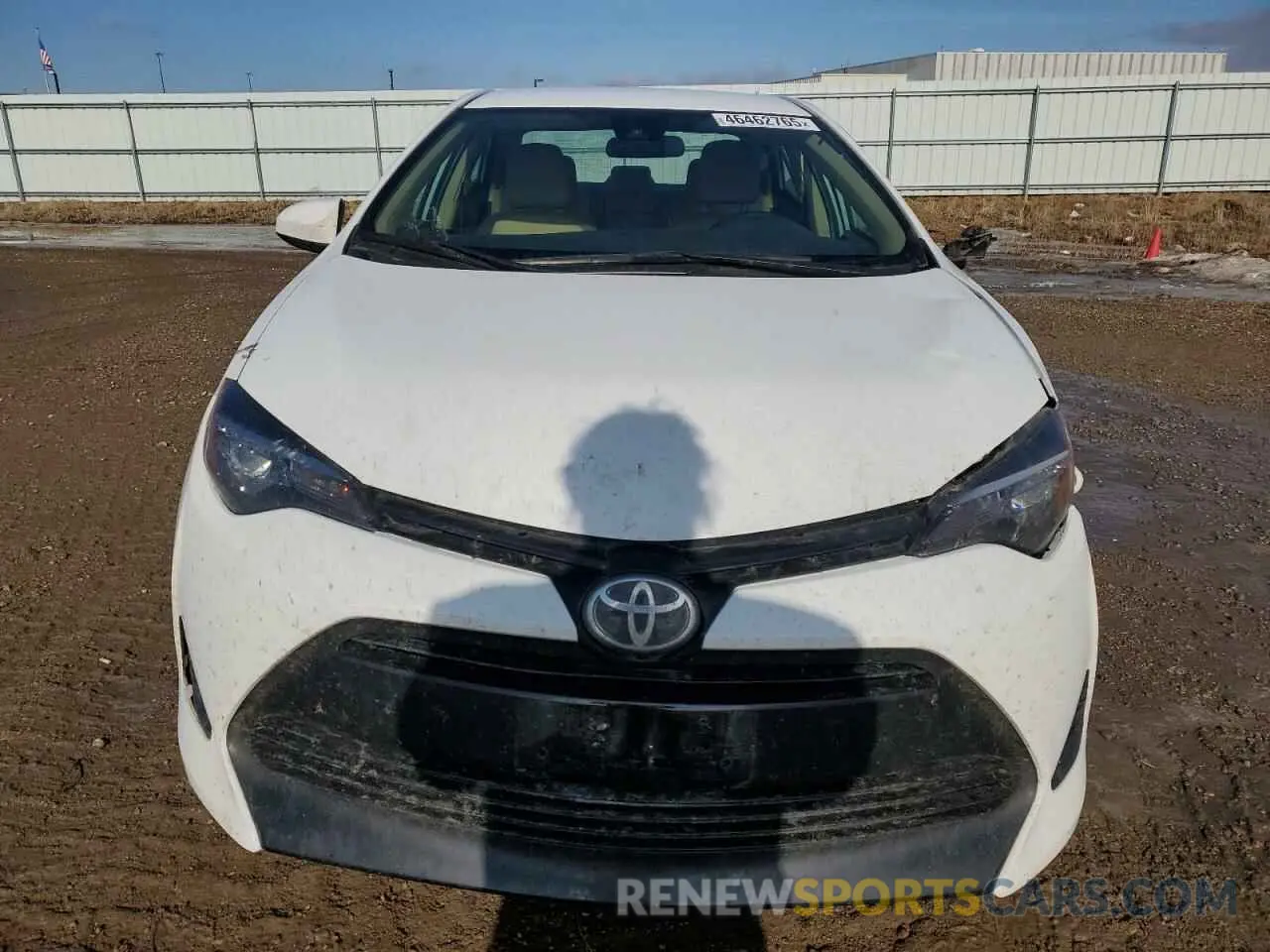 5 Photograph of a damaged car 5YFBURHE6KP927370 TOYOTA COROLLA 2019