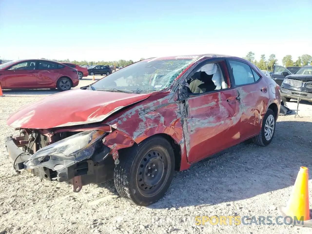 2 Photograph of a damaged car 5YFBURHE6KP930639 TOYOTA COROLLA 2019