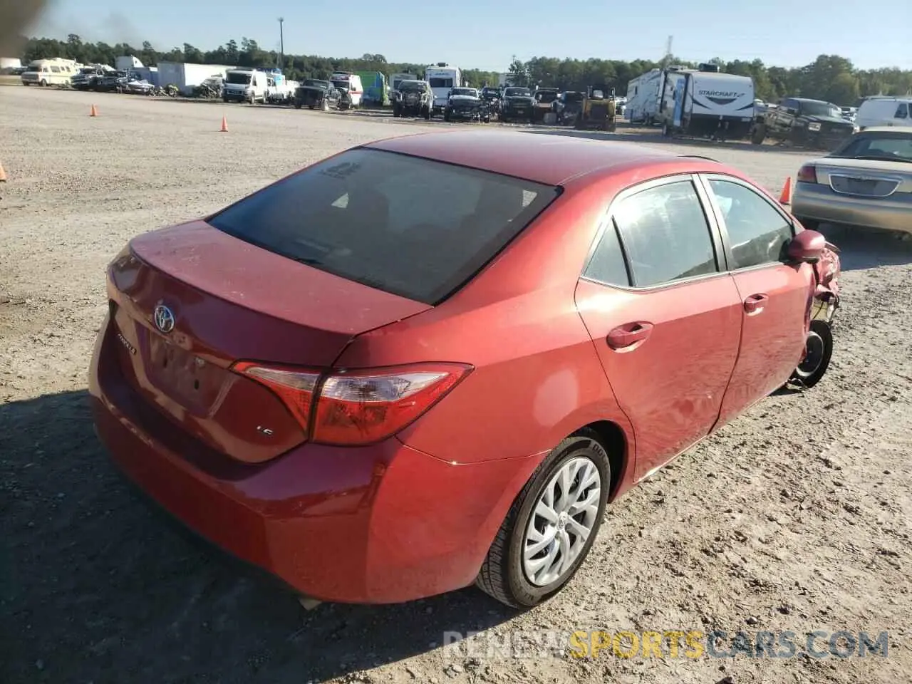 4 Photograph of a damaged car 5YFBURHE6KP930639 TOYOTA COROLLA 2019
