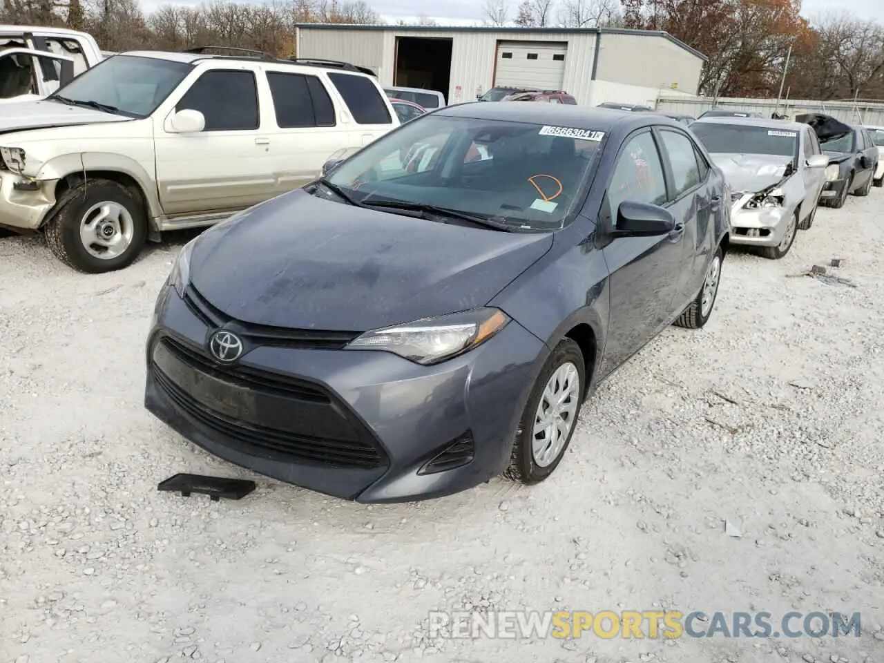 2 Photograph of a damaged car 5YFBURHE6KP933010 TOYOTA COROLLA 2019