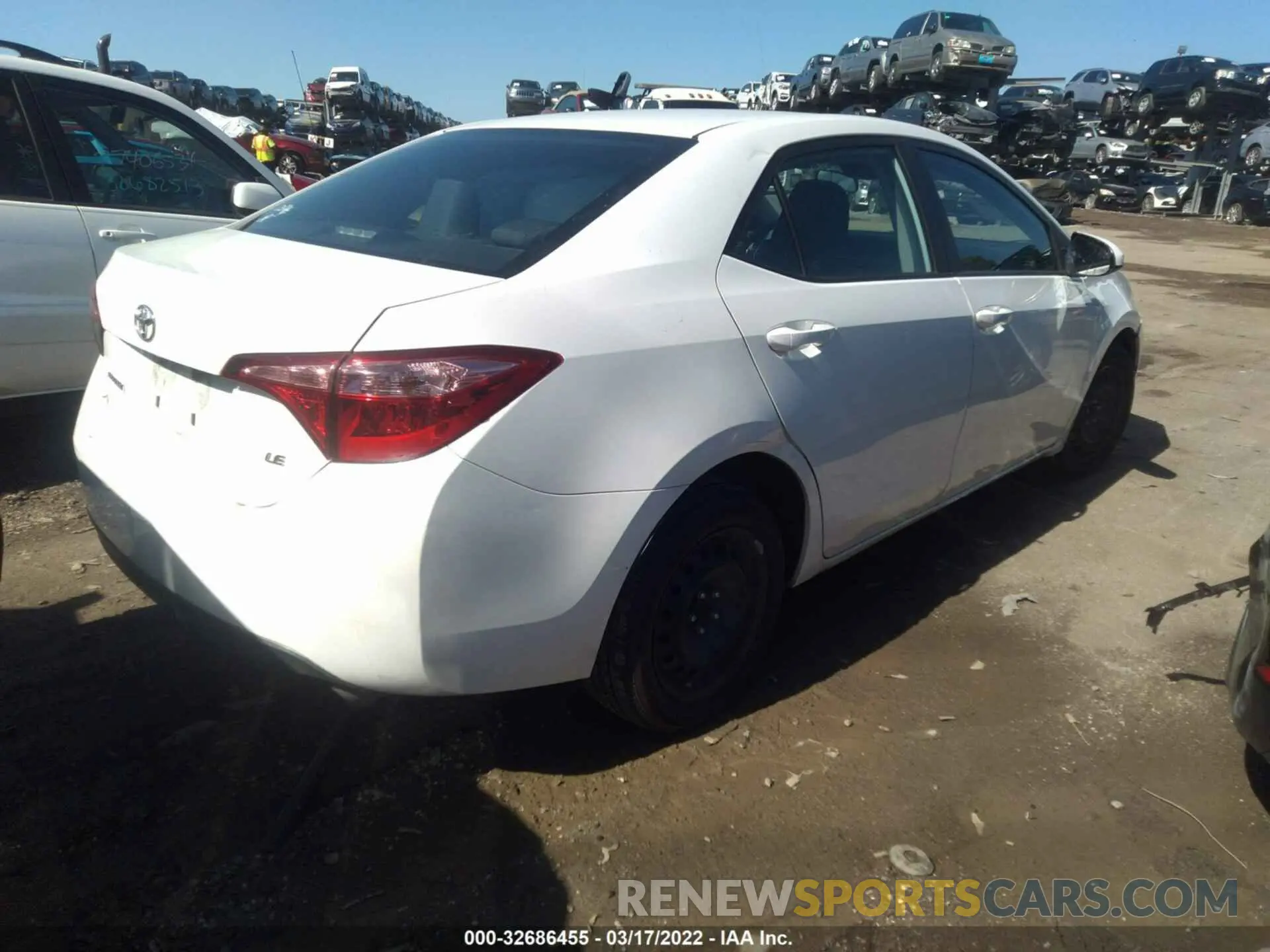 4 Photograph of a damaged car 5YFBURHE6KP937316 TOYOTA COROLLA 2019