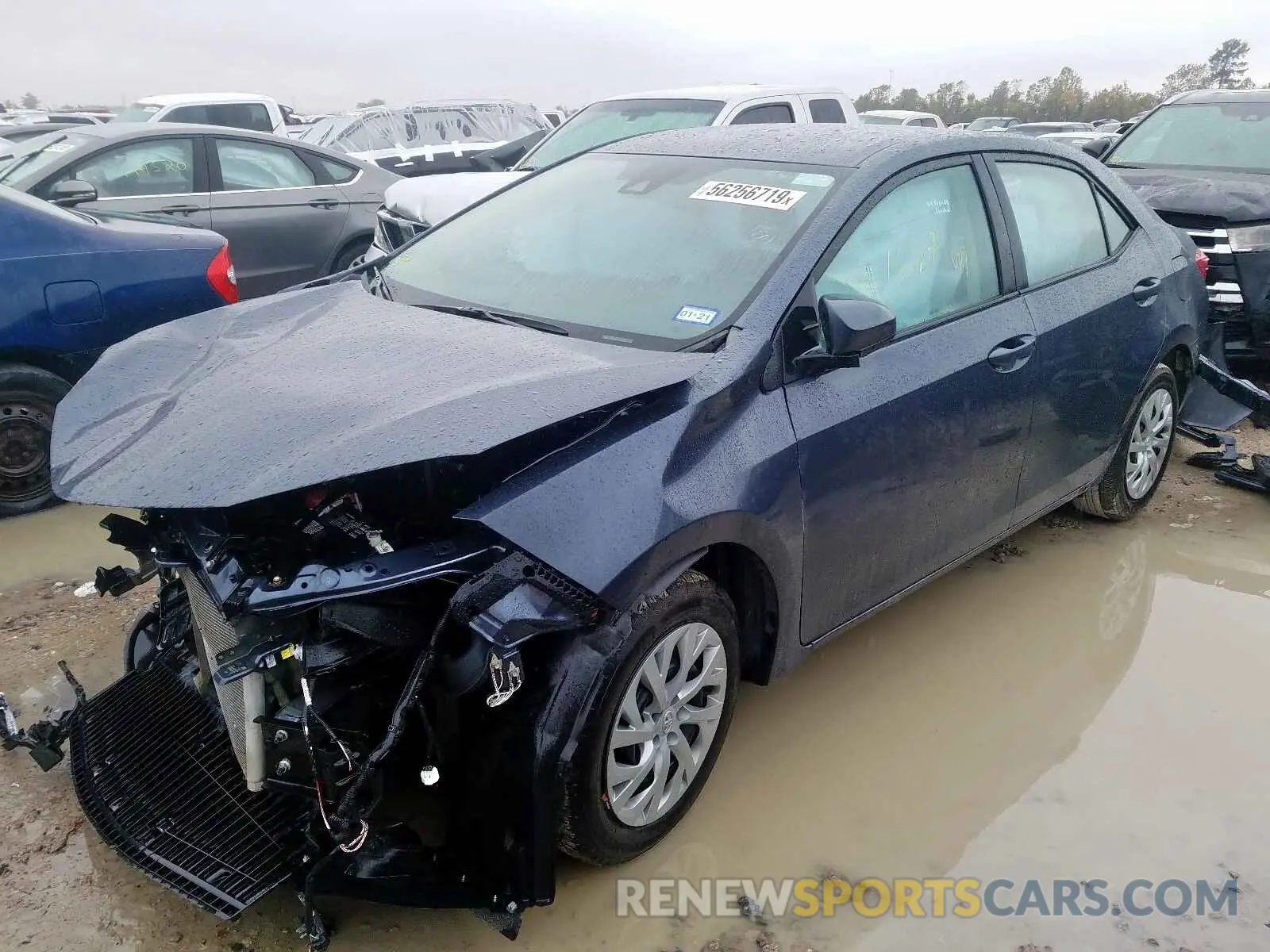 2 Photograph of a damaged car 5YFBURHE6KP938921 TOYOTA COROLLA 2019
