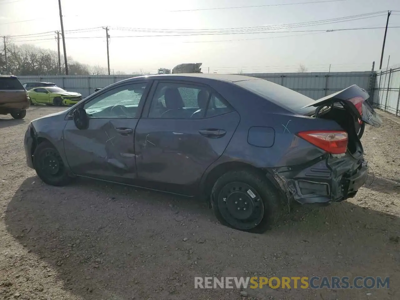 2 Photograph of a damaged car 5YFBURHE6KP949417 TOYOTA COROLLA 2019