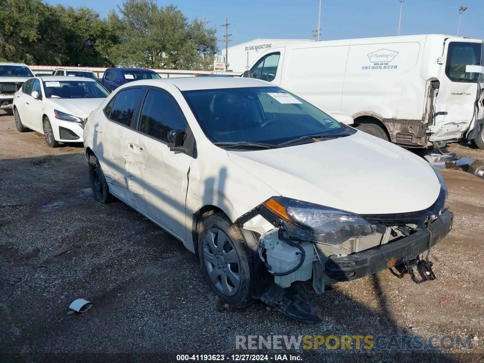 1 Photograph of a damaged car 5YFBURHE7KP864585 TOYOTA COROLLA 2019