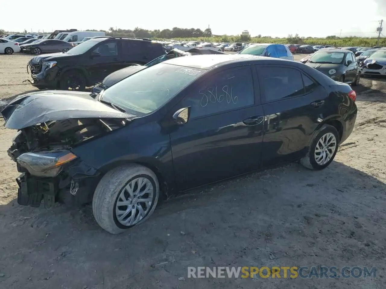 1 Photograph of a damaged car 5YFBURHE7KP866854 TOYOTA COROLLA 2019