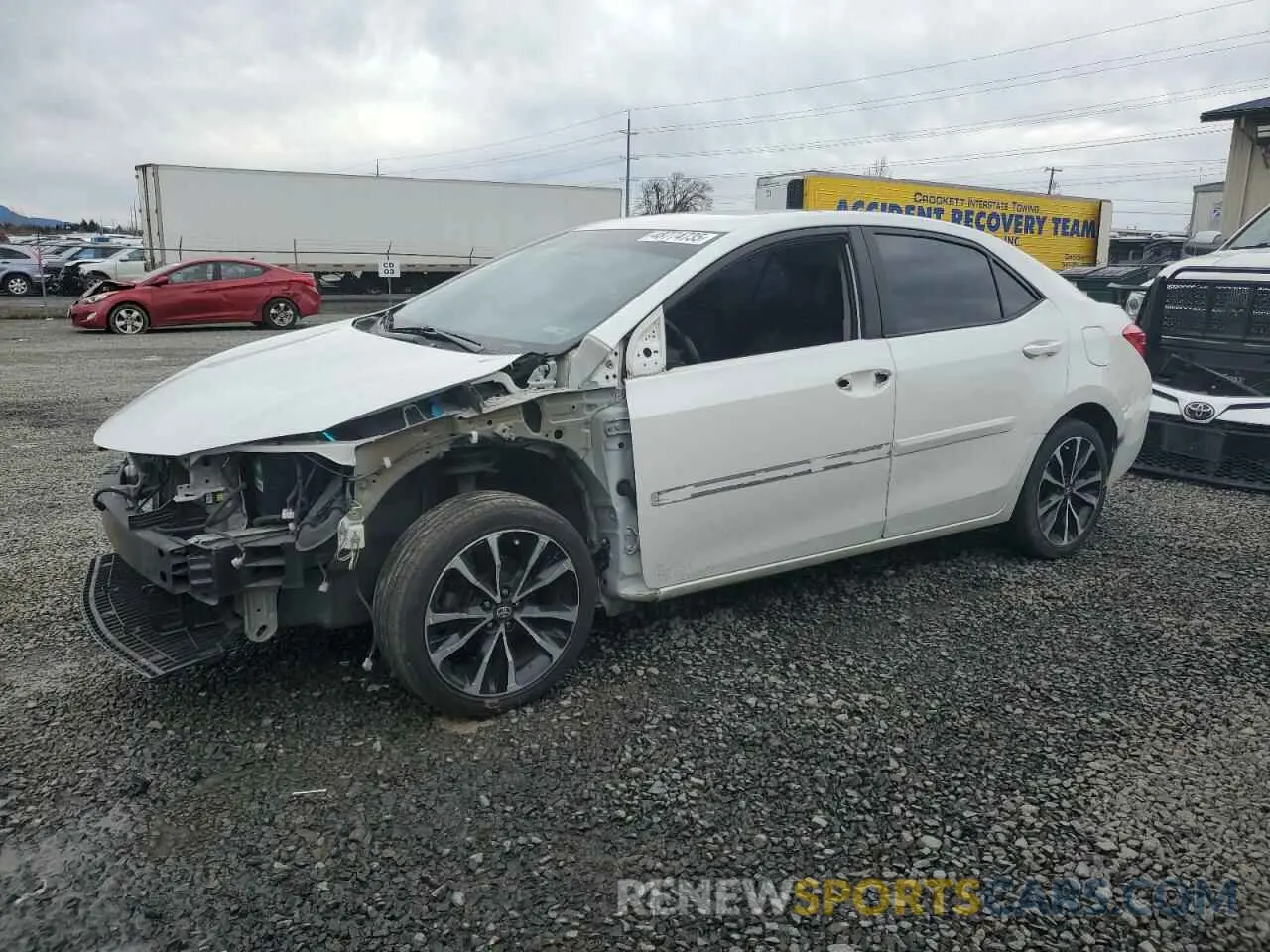 1 Photograph of a damaged car 5YFBURHE7KP873092 TOYOTA COROLLA 2019