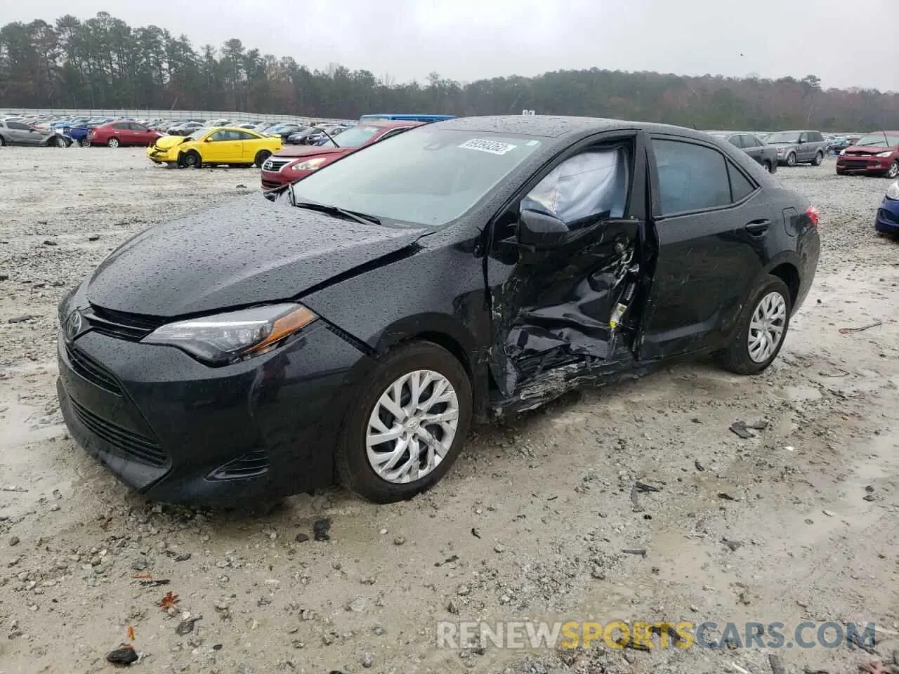 1 Photograph of a damaged car 5YFBURHE7KP877028 TOYOTA COROLLA 2019