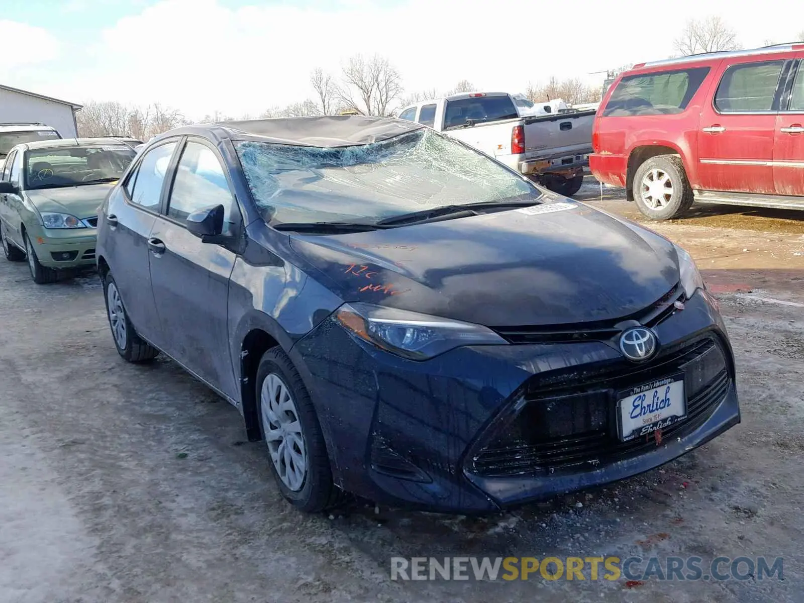 1 Photograph of a damaged car 5YFBURHE7KP880480 TOYOTA COROLLA 2019