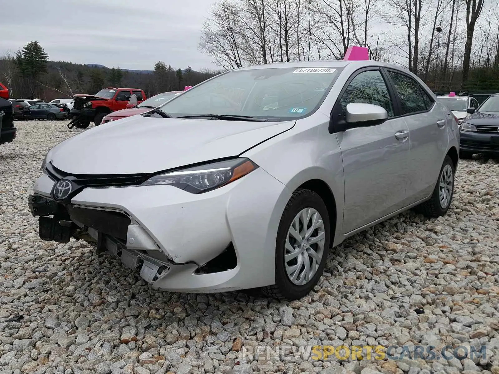 2 Photograph of a damaged car 5YFBURHE7KP882410 TOYOTA COROLLA 2019