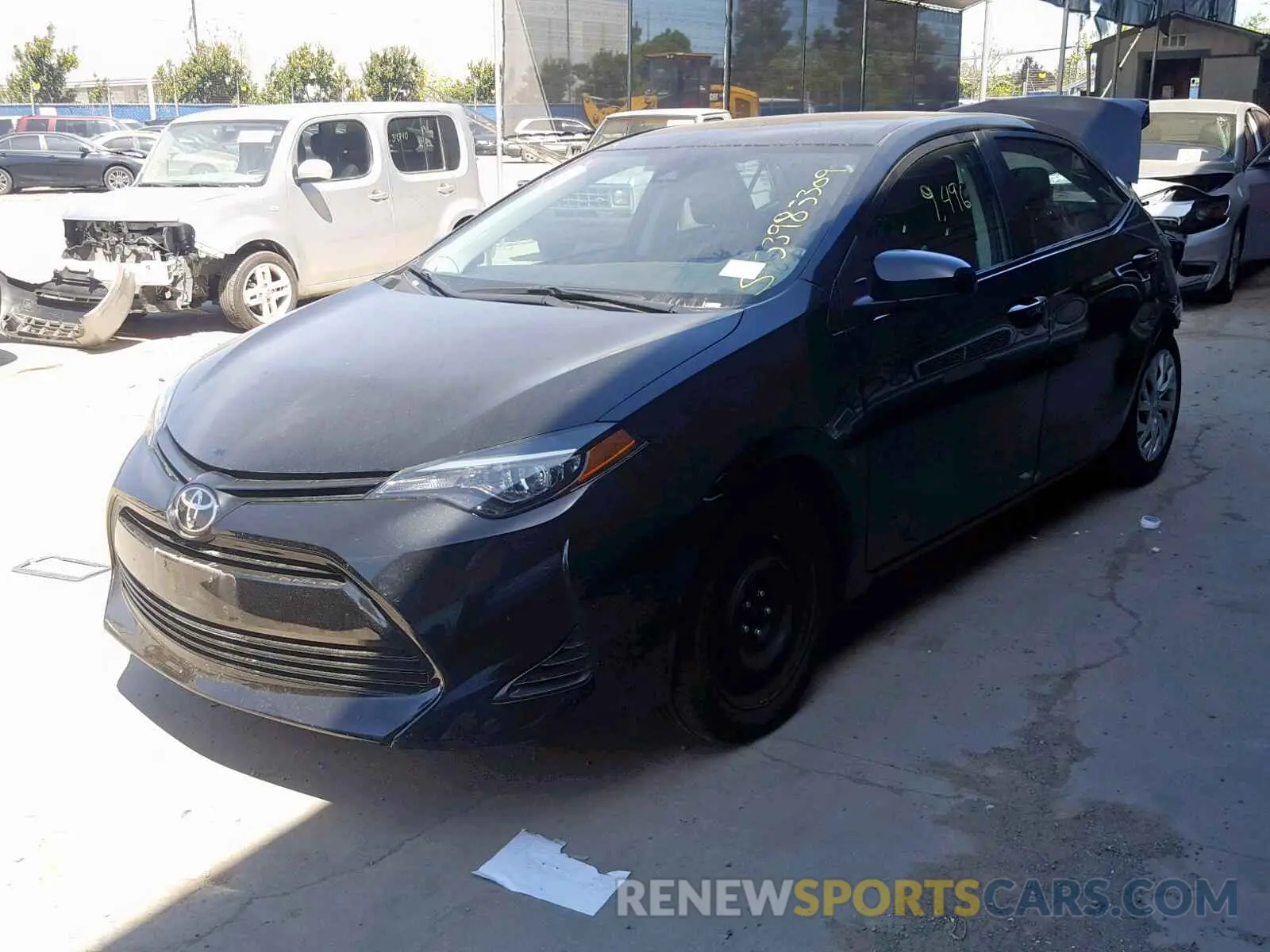 2 Photograph of a damaged car 5YFBURHE7KP888224 TOYOTA COROLLA 2019