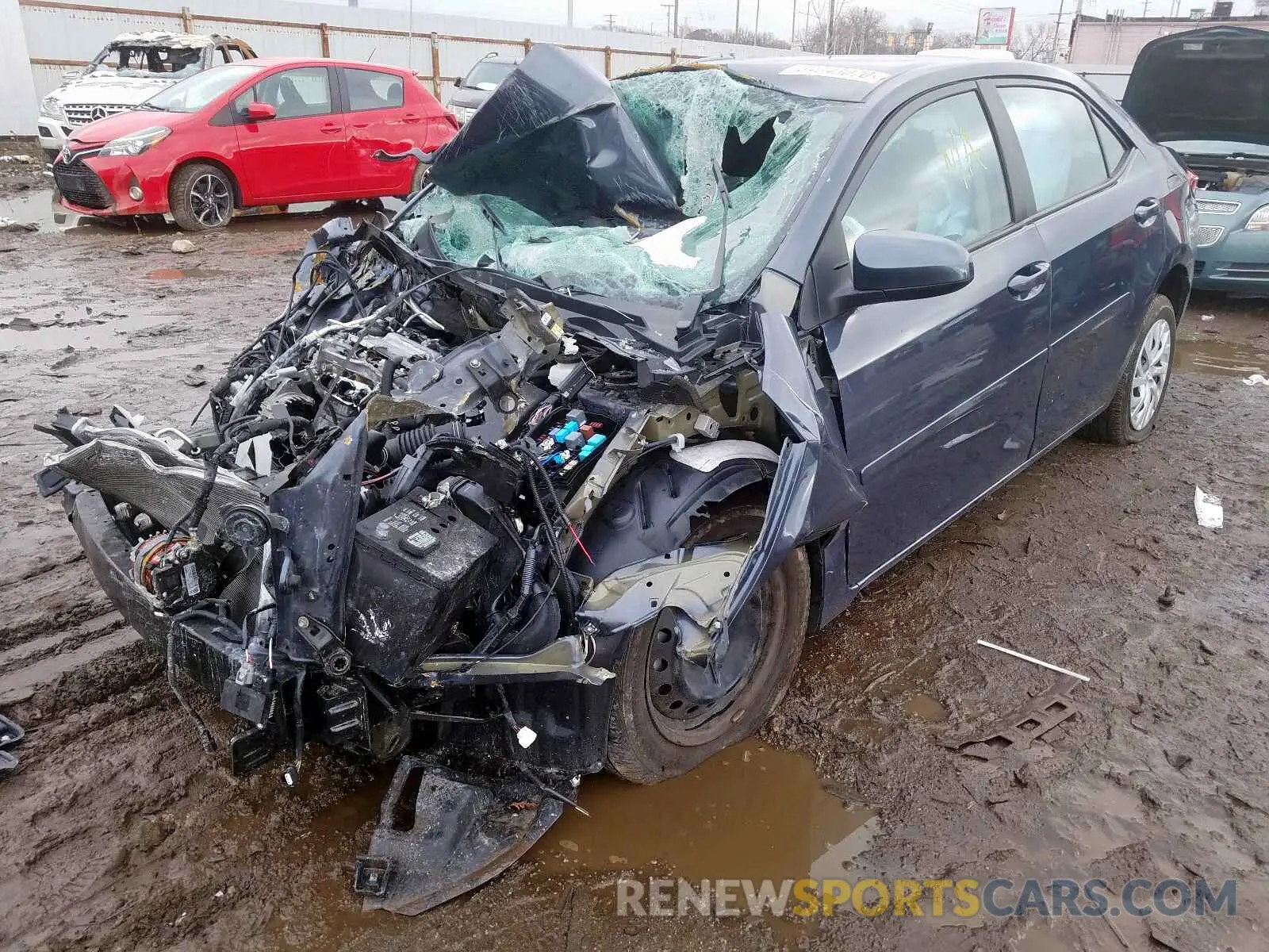 2 Photograph of a damaged car 5YFBURHE7KP893147 TOYOTA COROLLA 2019