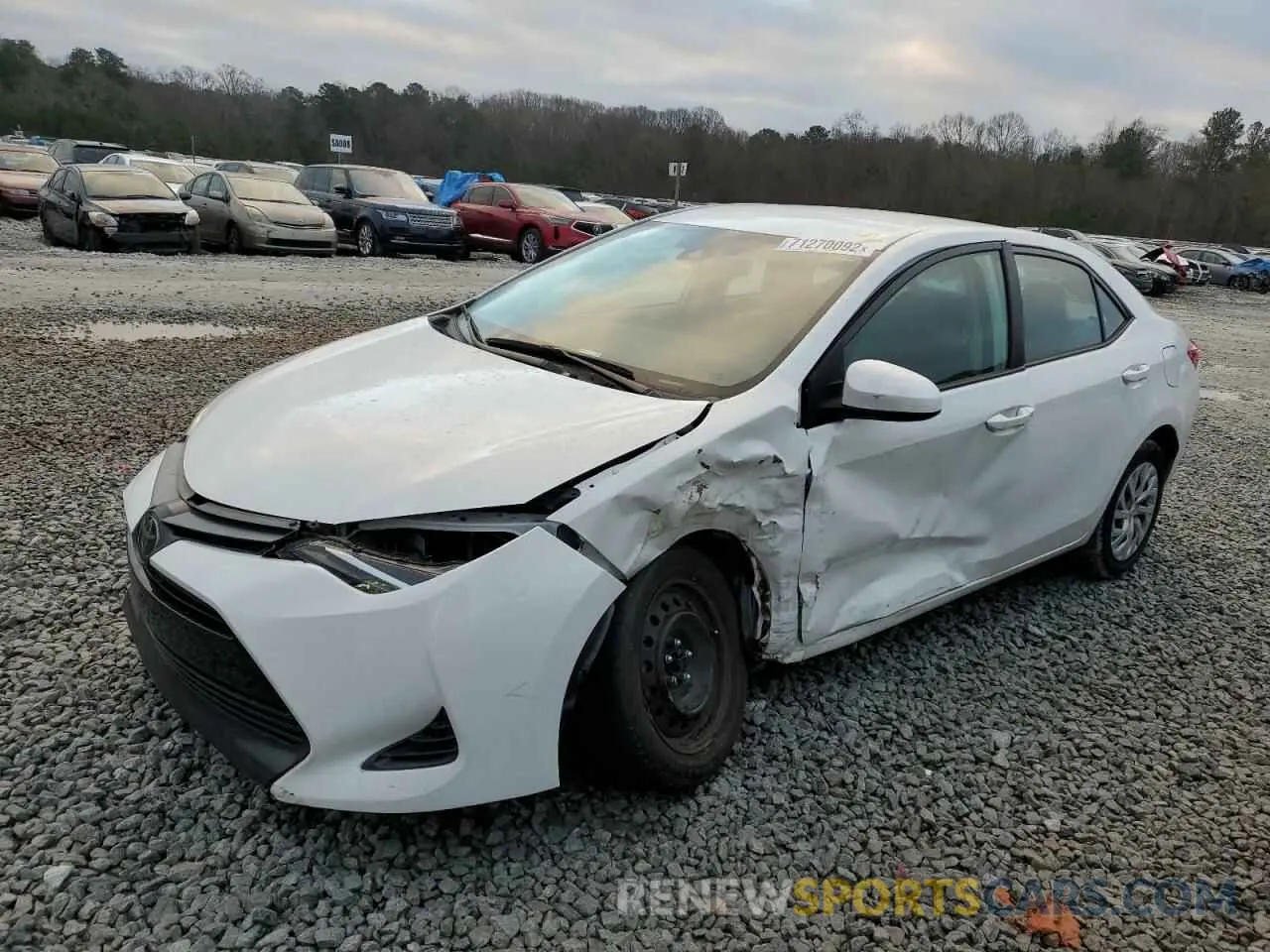 1 Photograph of a damaged car 5YFBURHE7KP901201 TOYOTA COROLLA 2019
