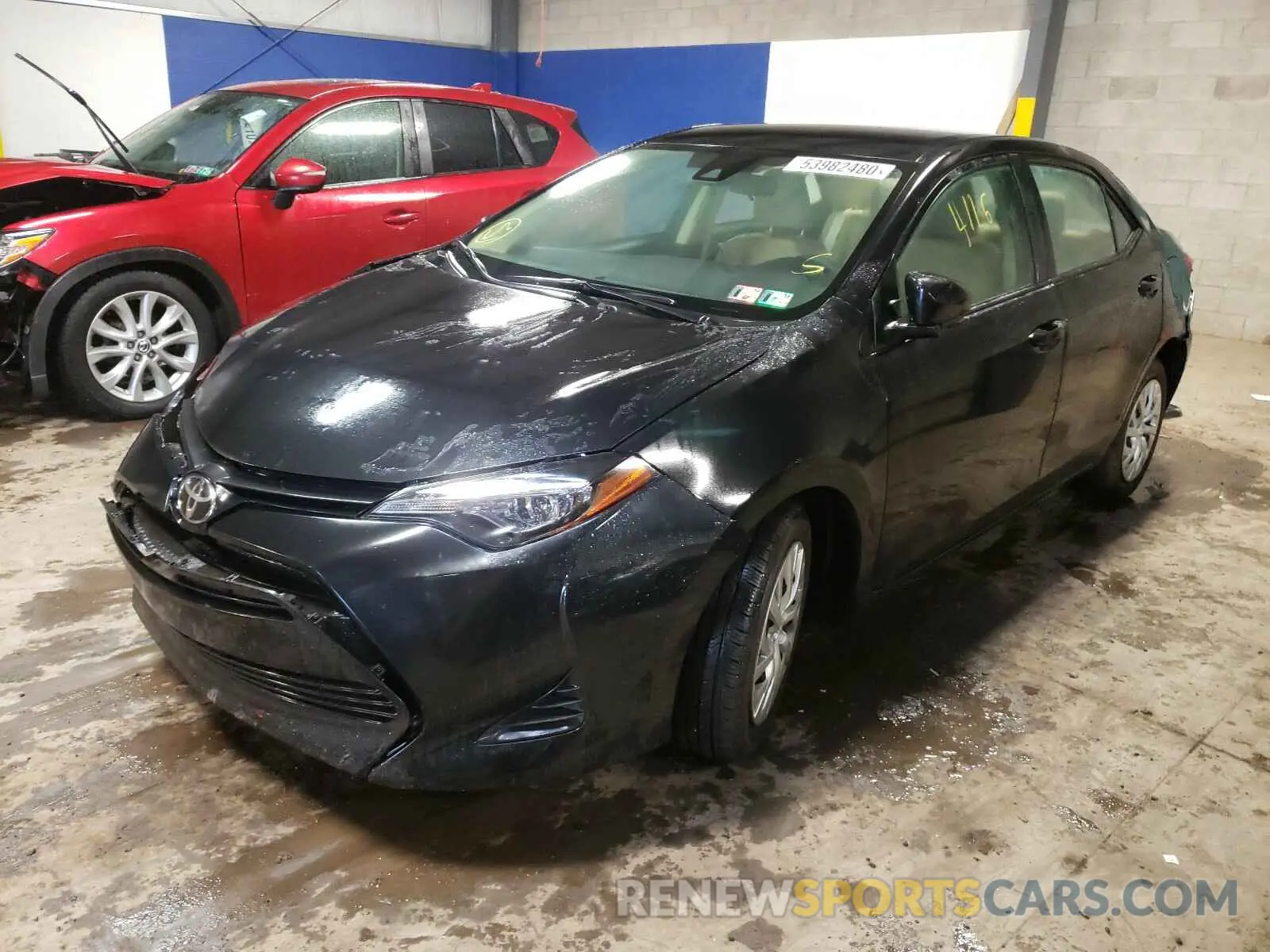 2 Photograph of a damaged car 5YFBURHE7KP902283 TOYOTA COROLLA 2019
