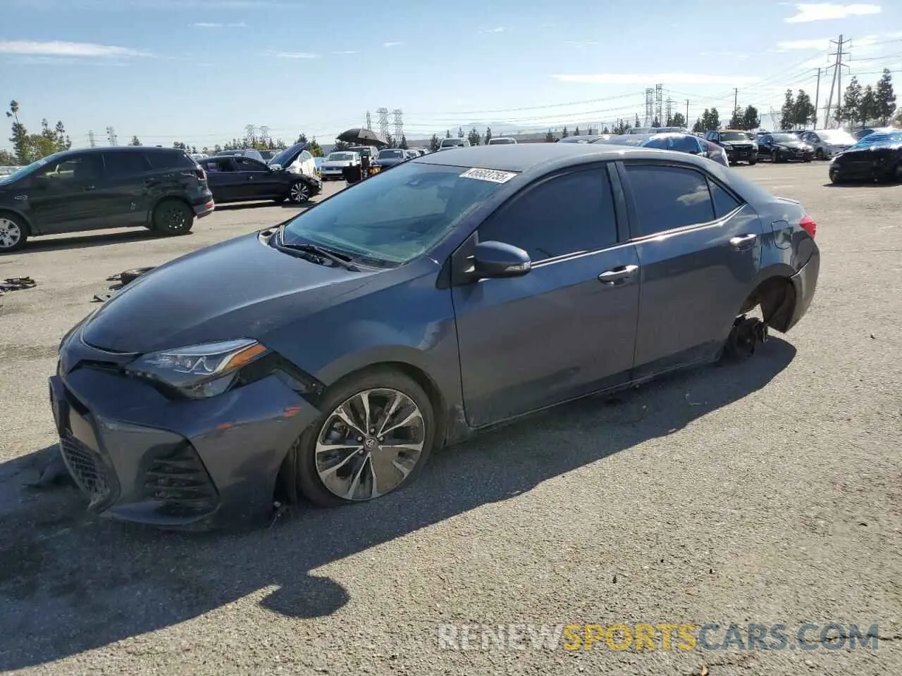 1 Фотография поврежденного автомобиля 5YFBURHE7KP919410 TOYOTA COROLLA 2019