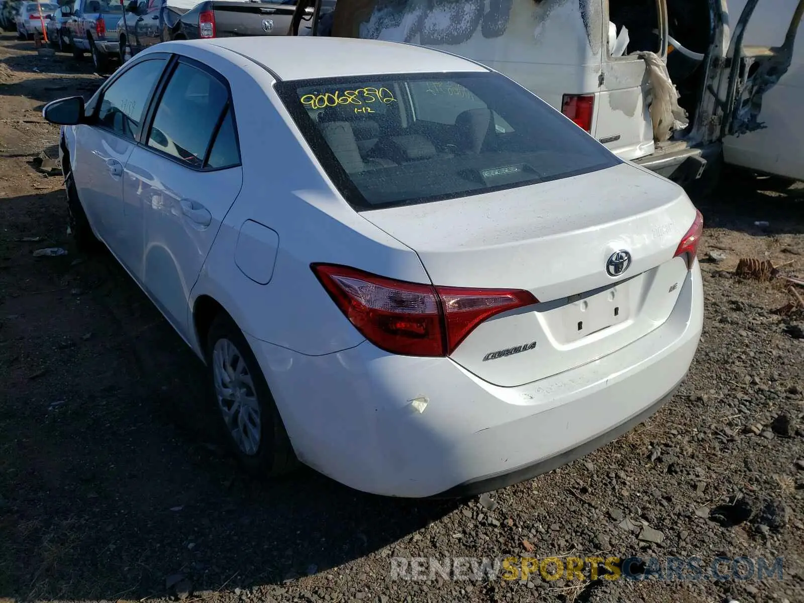 3 Photograph of a damaged car 5YFBURHE7KP922646 TOYOTA COROLLA 2019