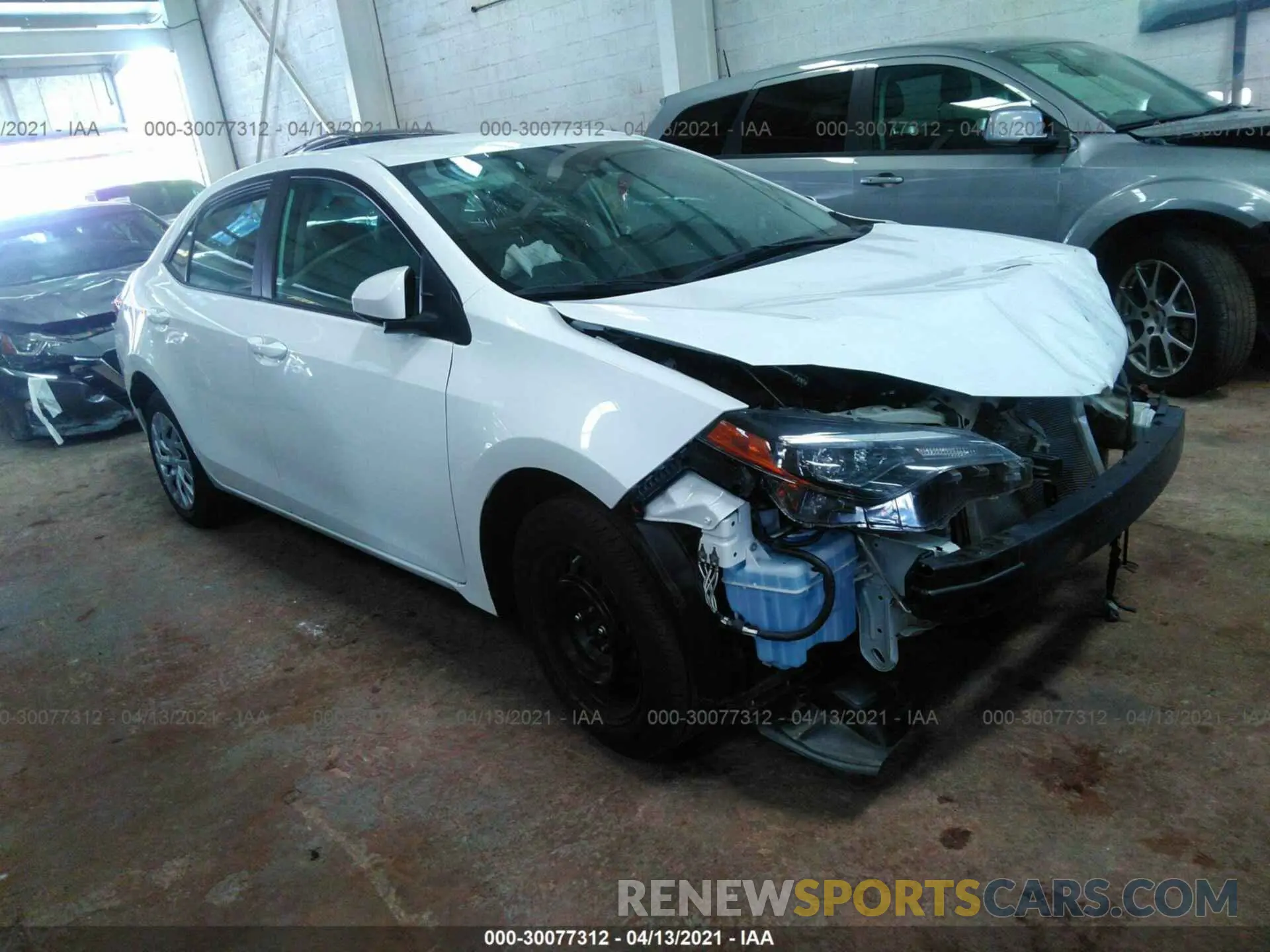 1 Photograph of a damaged car 5YFBURHE7KP931329 TOYOTA COROLLA 2019