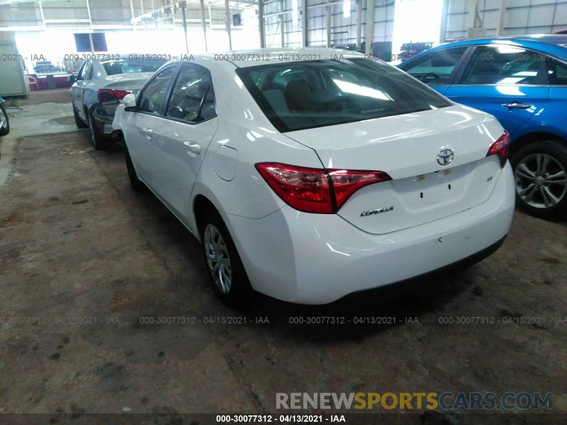 3 Photograph of a damaged car 5YFBURHE7KP931329 TOYOTA COROLLA 2019
