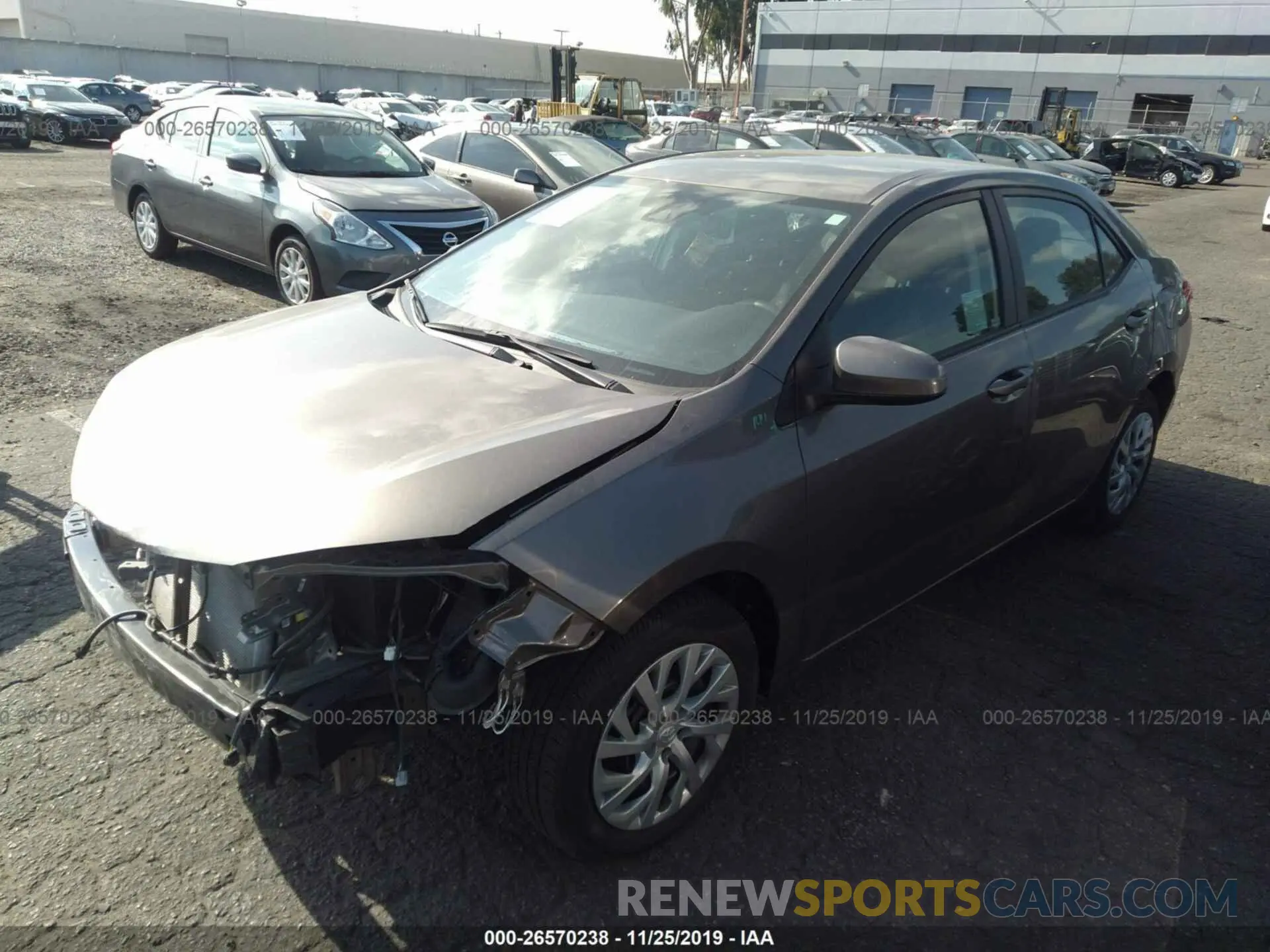 2 Photograph of a damaged car 5YFBURHE7KP944839 TOYOTA COROLLA 2019