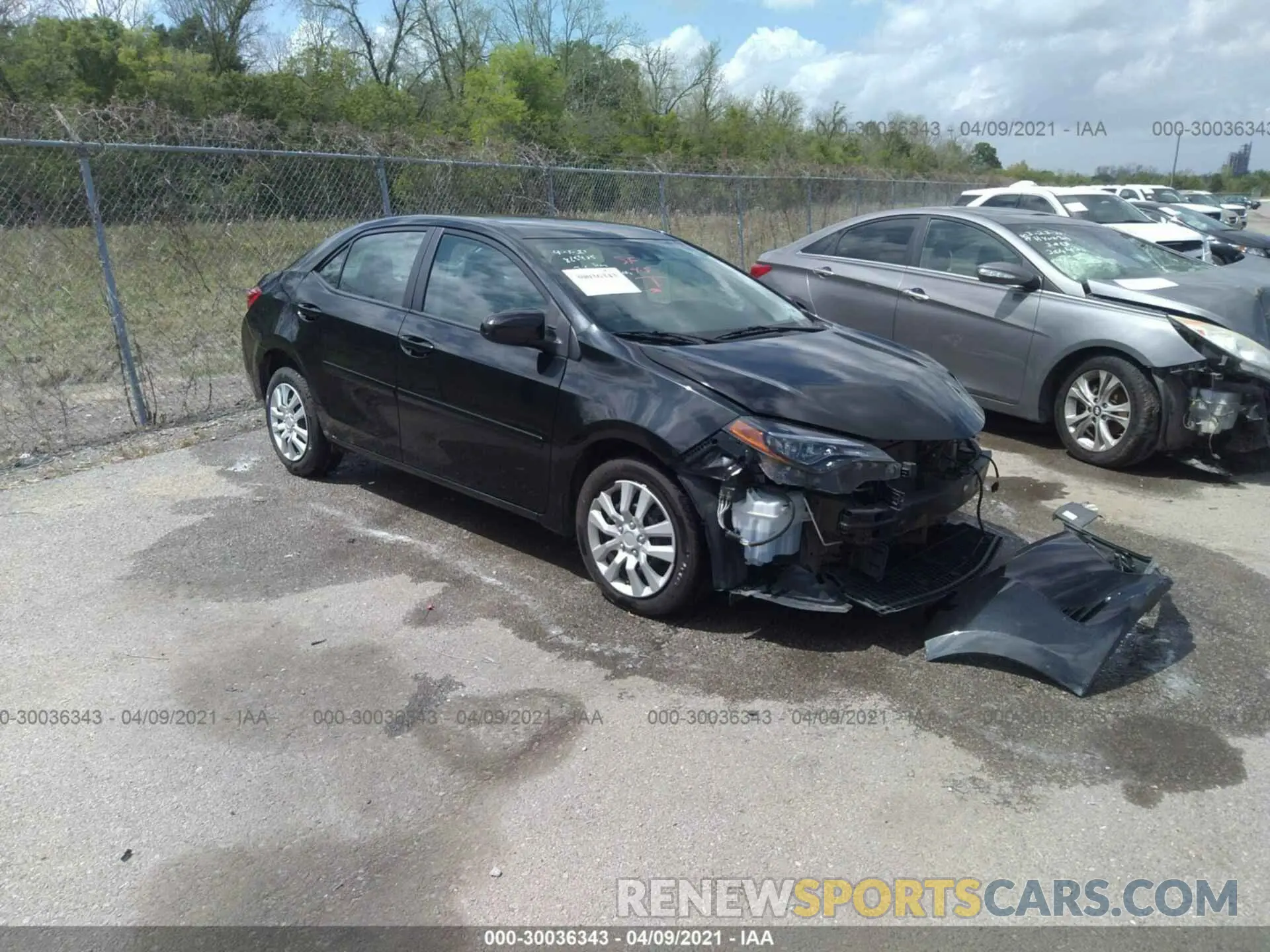 1 Photograph of a damaged car 5YFBURHE8KP865485 TOYOTA COROLLA 2019