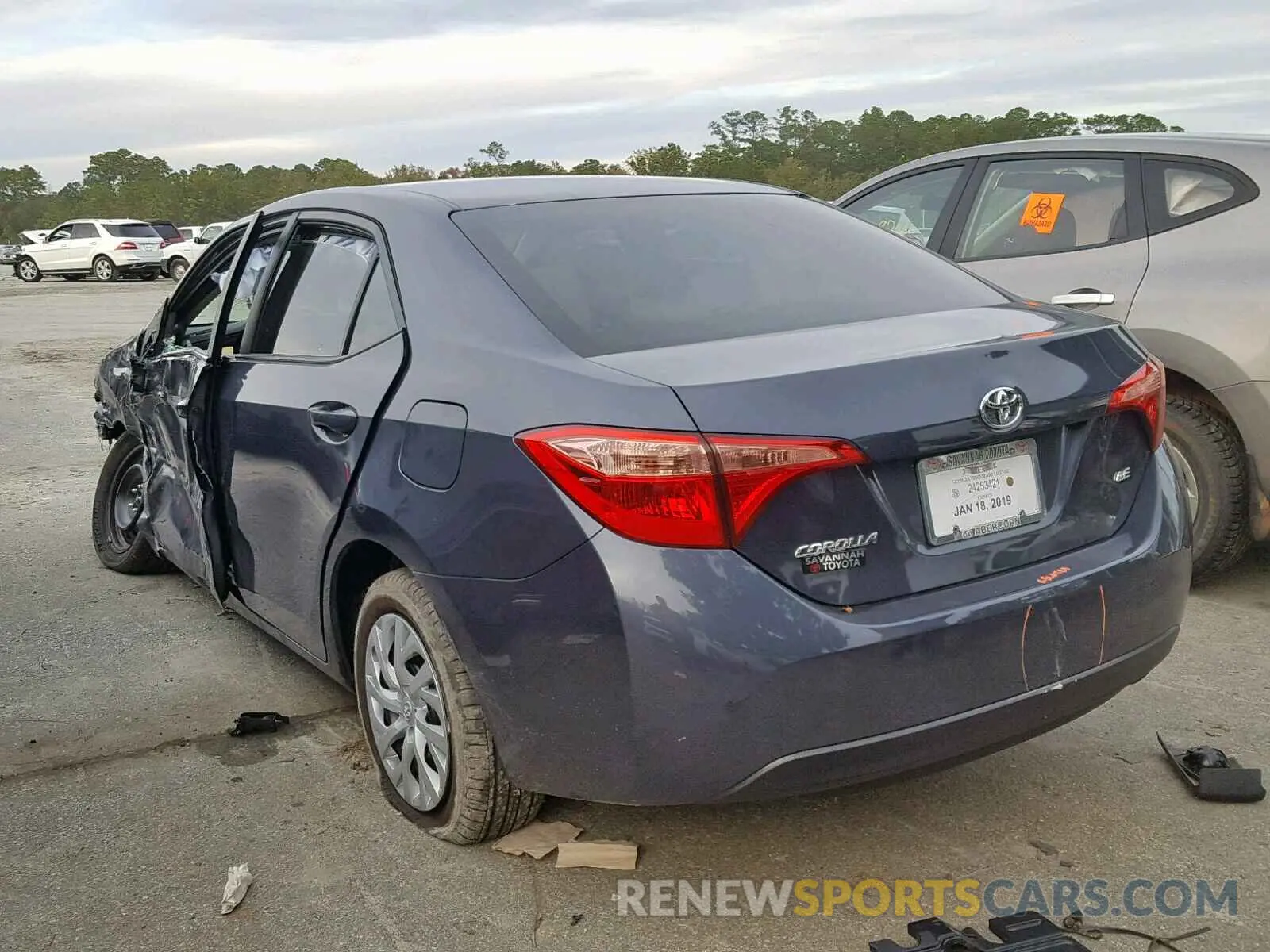 3 Photograph of a damaged car 5YFBURHE8KP866880 TOYOTA COROLLA 2019