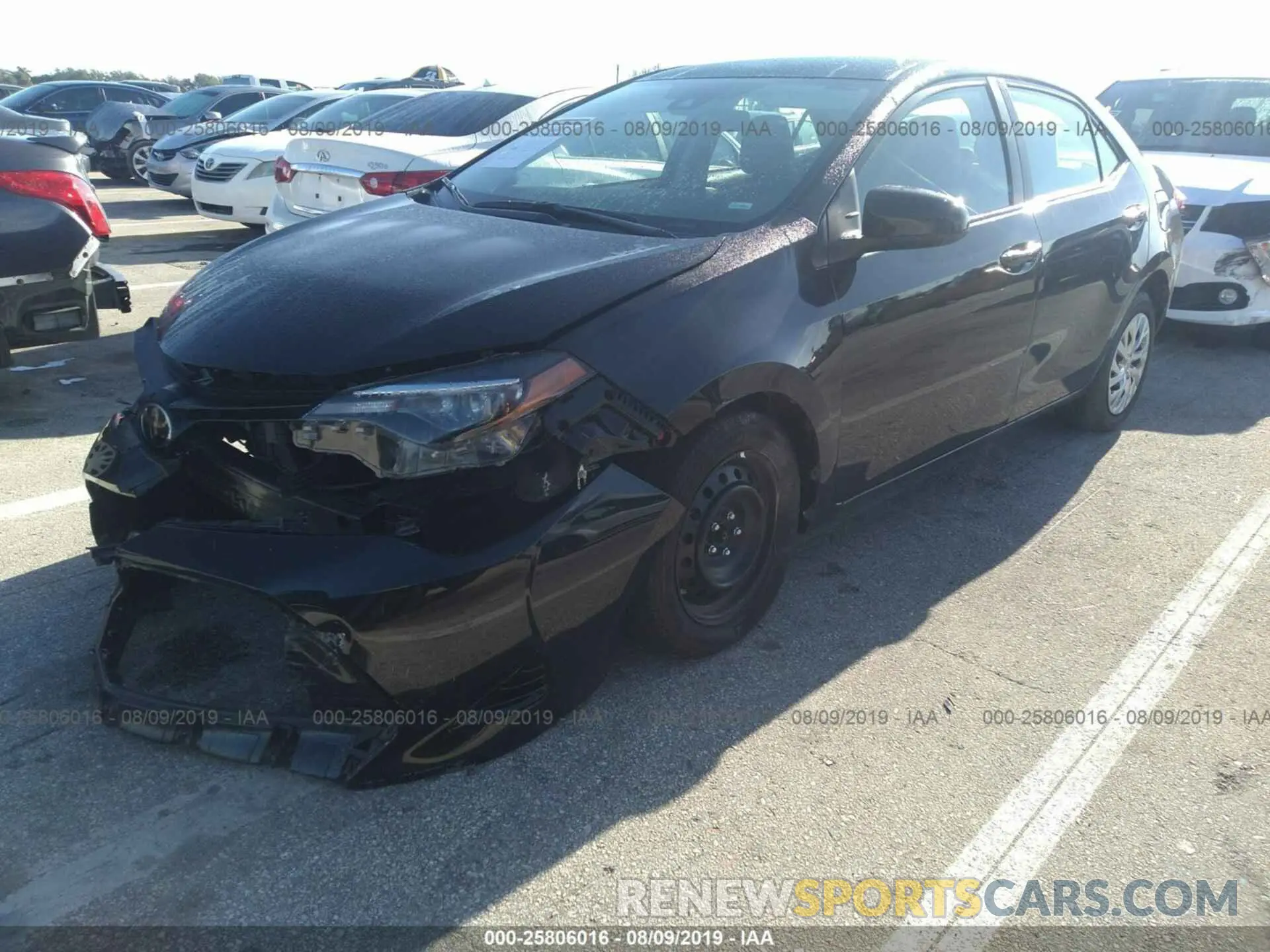 2 Photograph of a damaged car 5YFBURHE8KP872288 TOYOTA COROLLA 2019